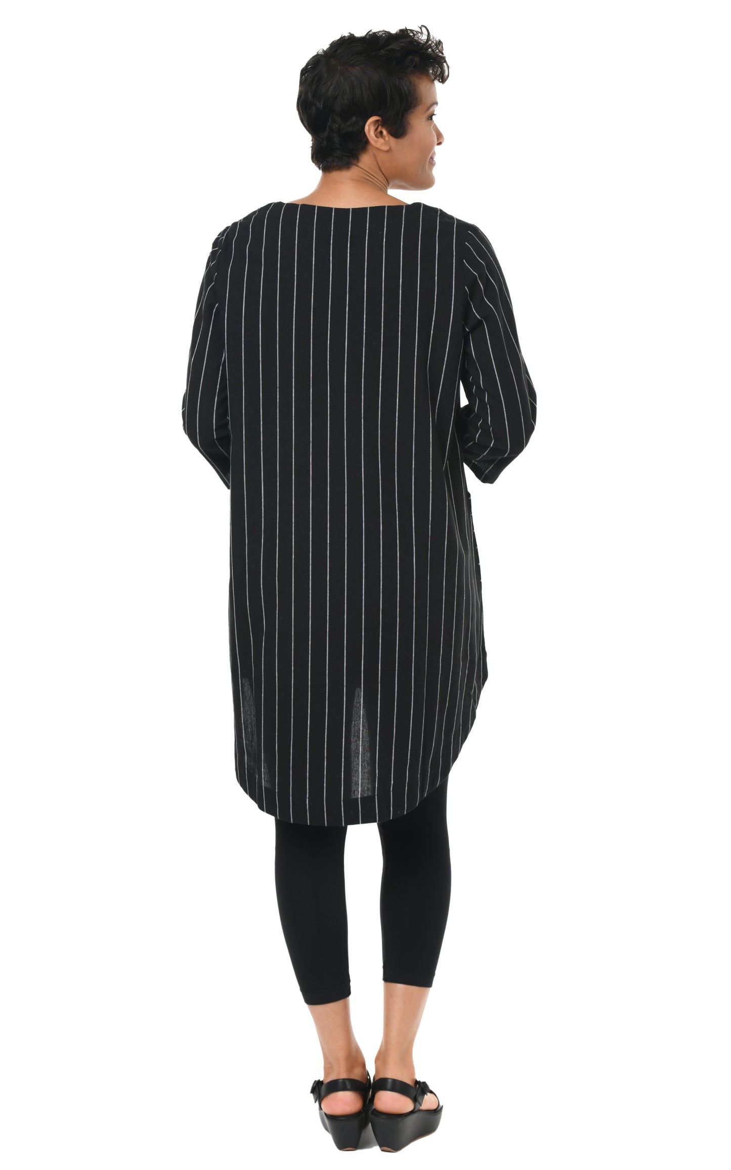 FINAL SALE CV326 Paloma Tunic Top in Kensington Stripe*