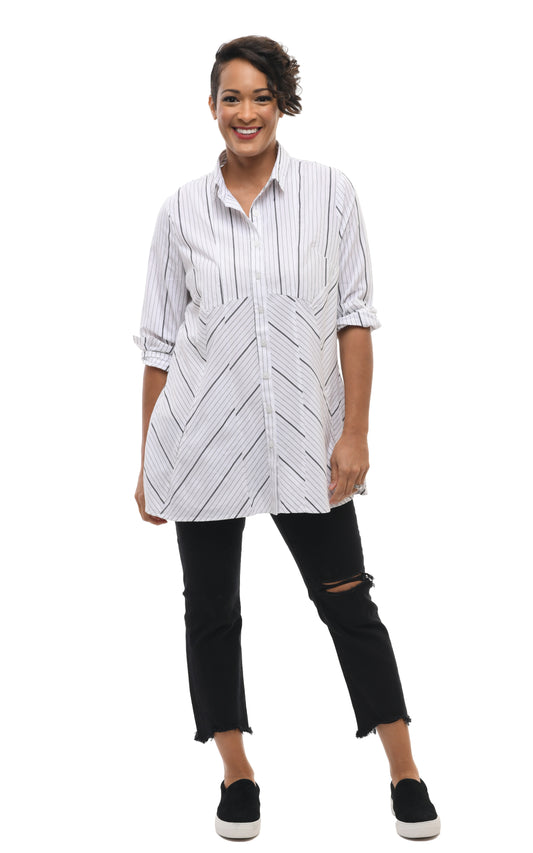 FINAL SALE CV352 Connie in Manhattan Stripe*