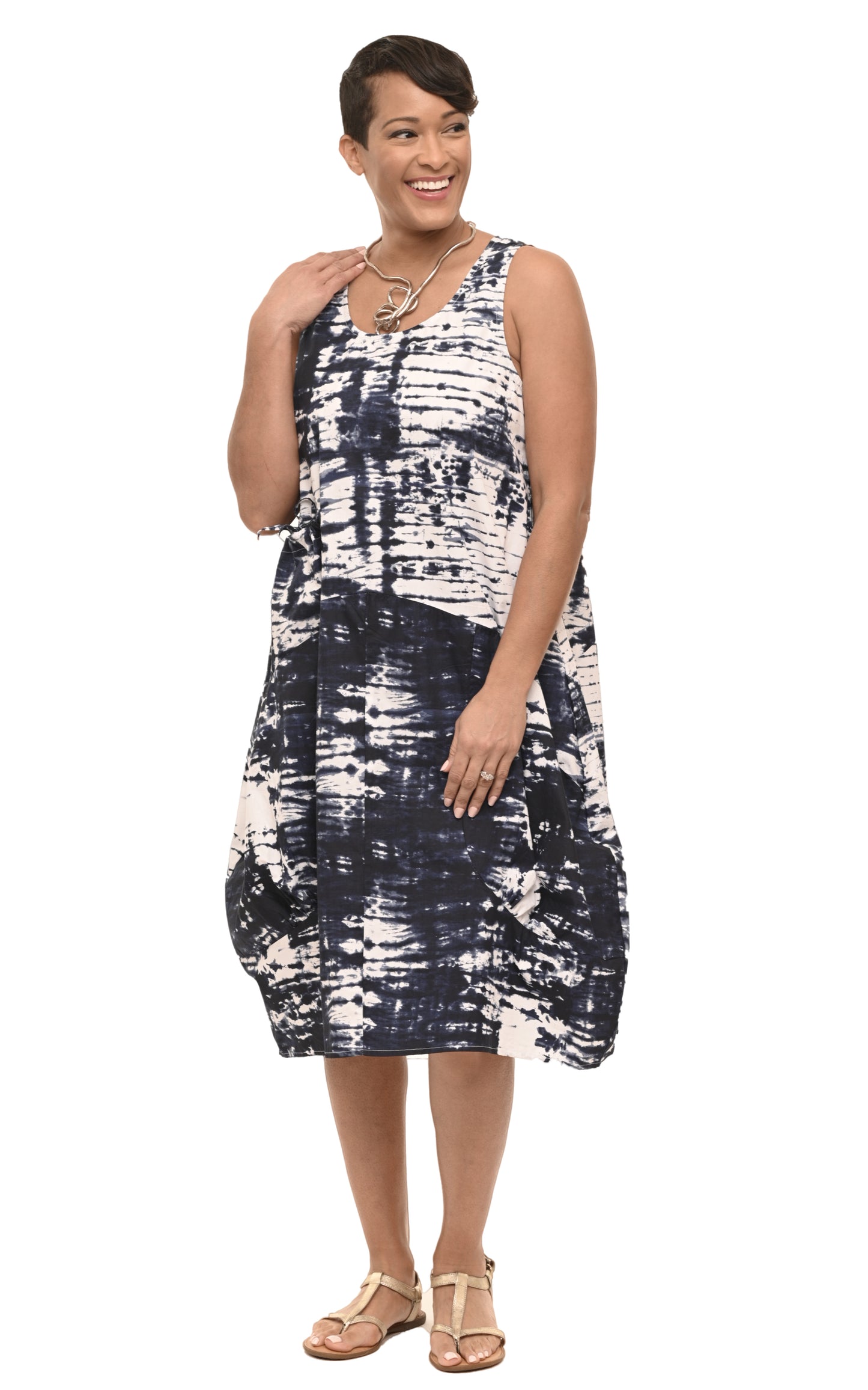 FINAL SALE CV46 Cora Dress in Ocean Tie Dye*