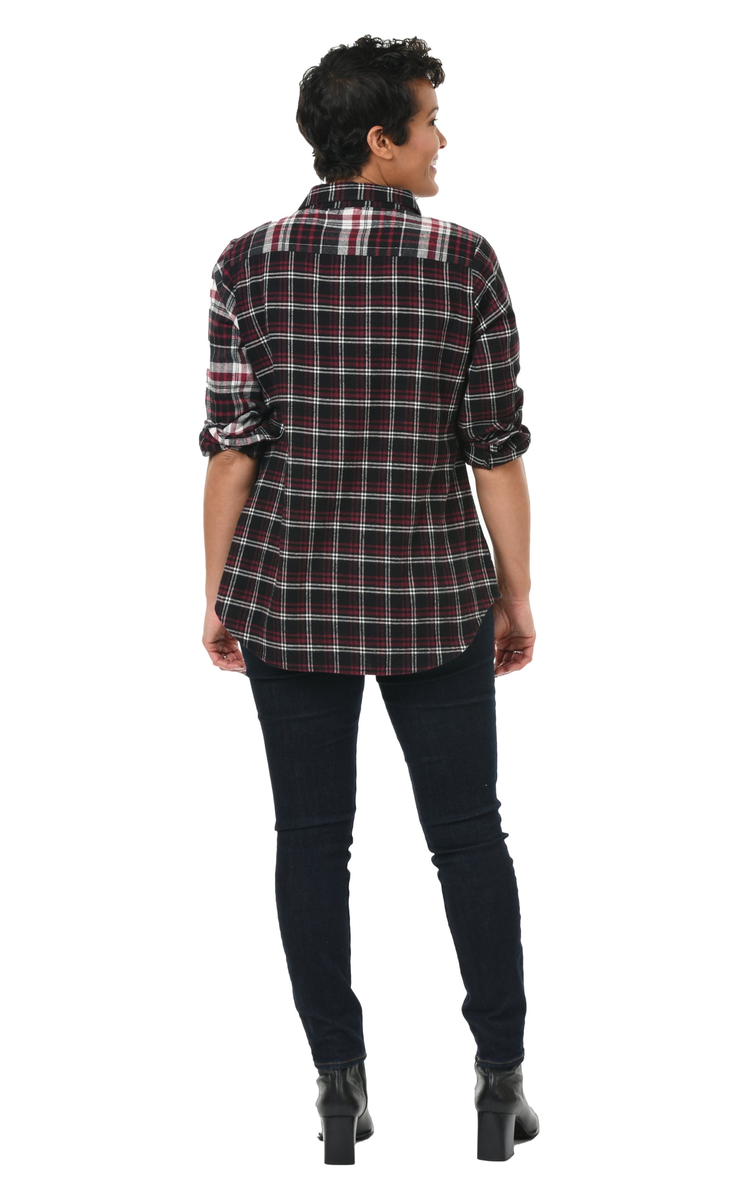 FINAL SALE CV832 McKay Top in Multi Flannel*