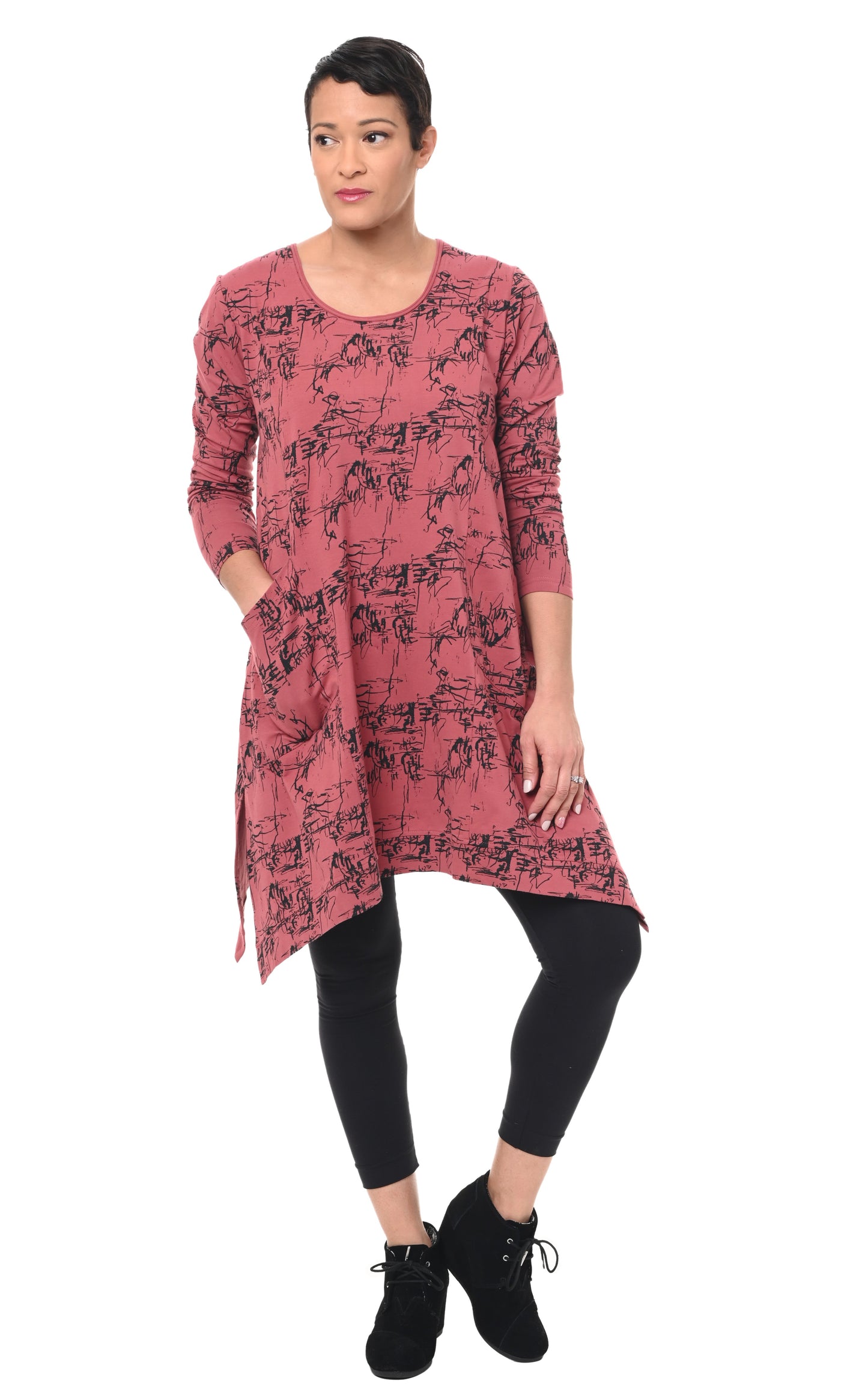 FINAL SALE L108 Tully Pullover in Marsala Etching*