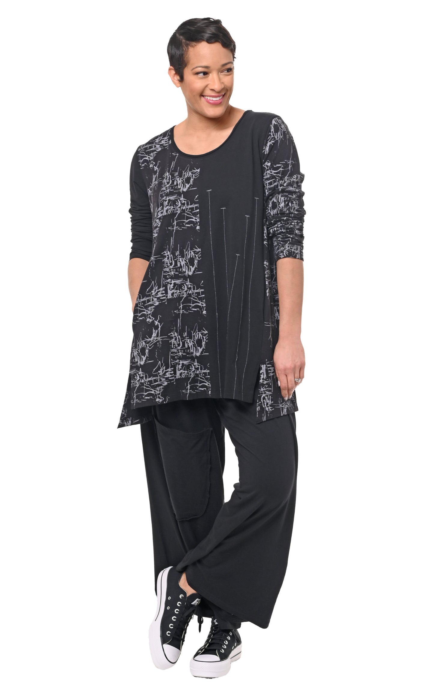 FINAL SALE L119 Jacynda in Black Etching*