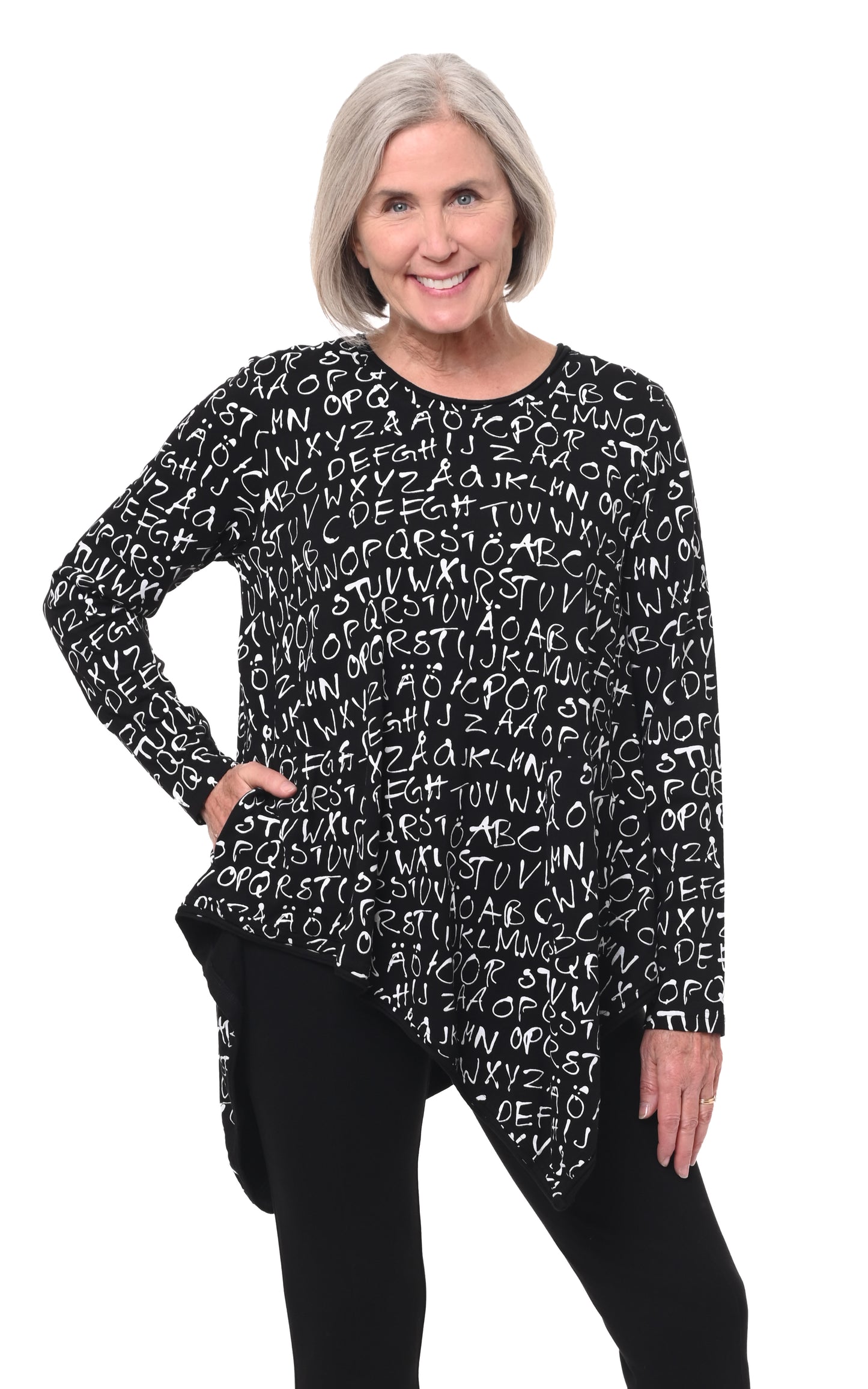 FINAL SALE L112 Kinsley in Black Alphabet*
