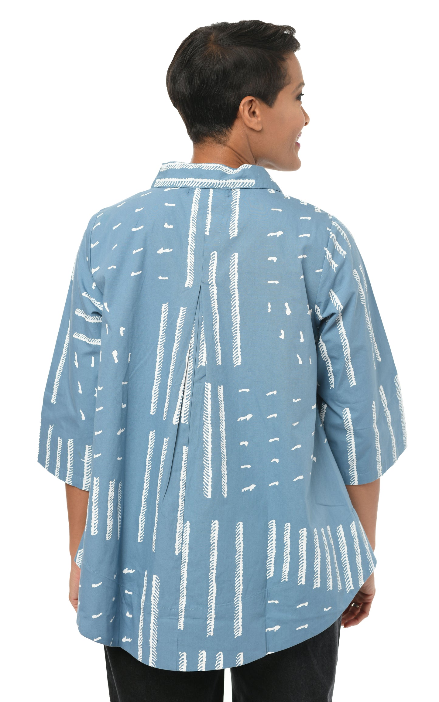 FINAL SALE SDC334 Alice Top in Spa Blue Sand Dunes*