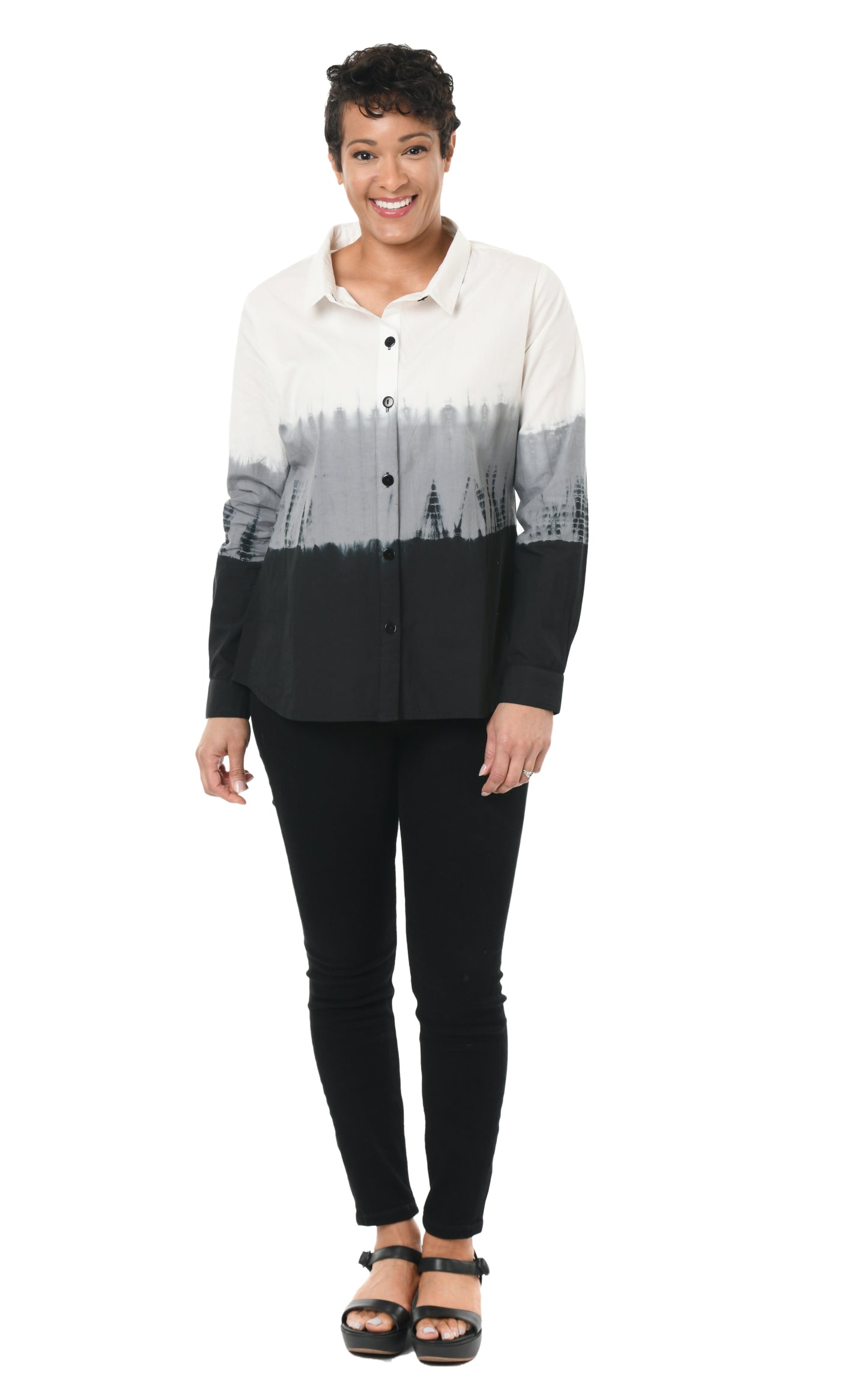FINAL SALE SDC926 Brynn Top in Oystershell Ombre*