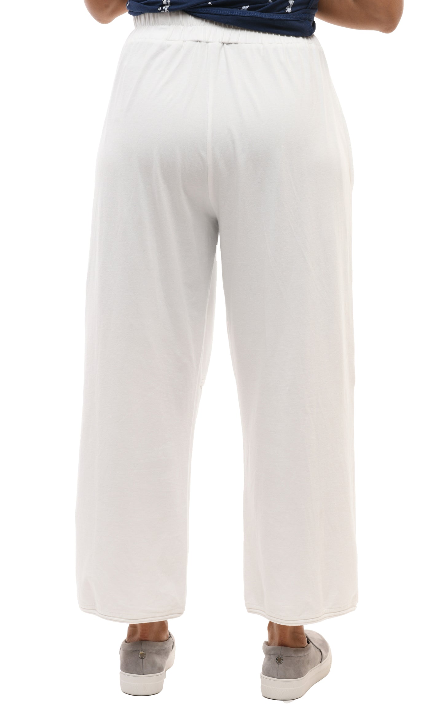 FINAL SALE SDM328 Laila Lounge Pant in Cream Cotton by Snapdragon & Twig (Modal)