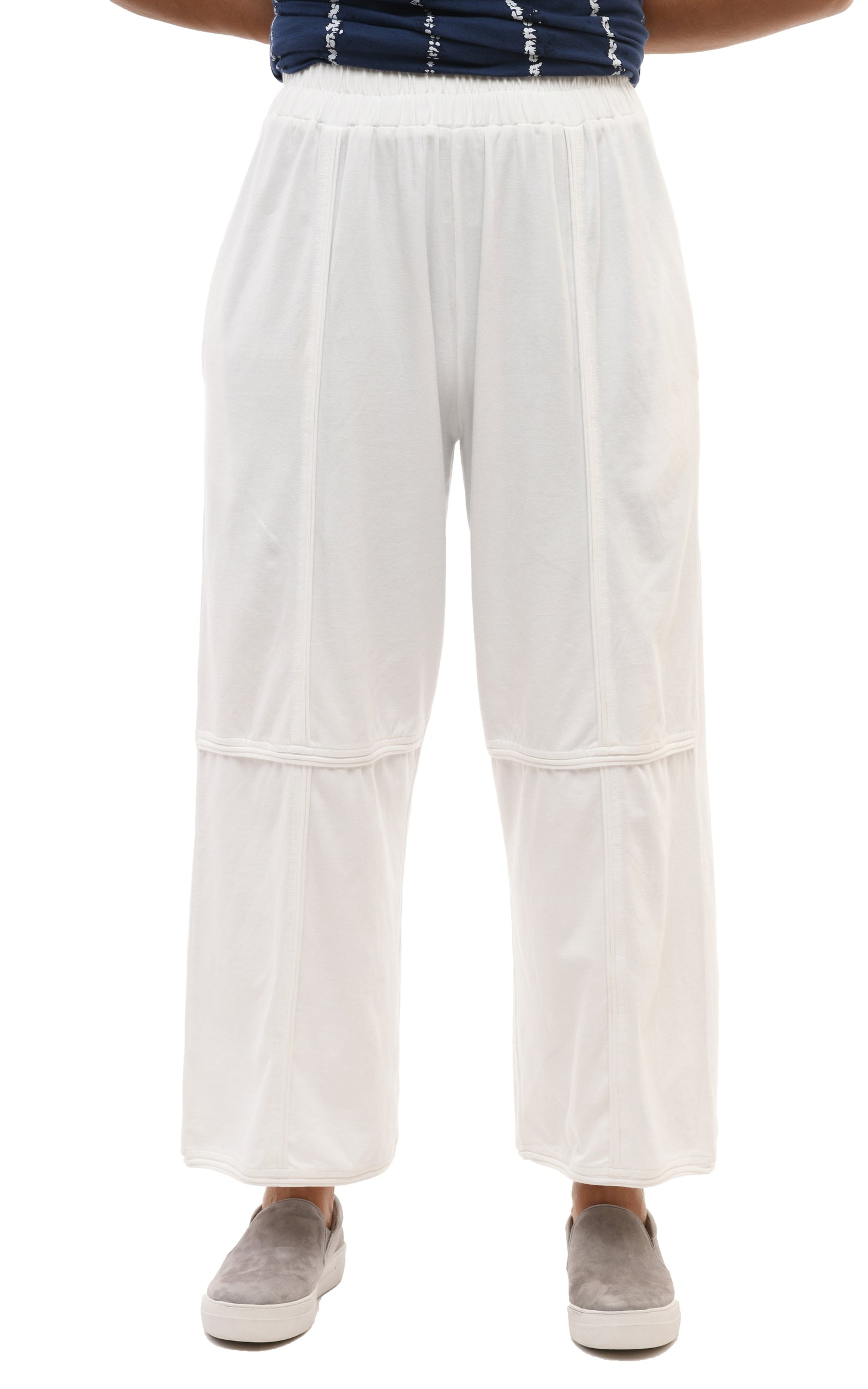FINAL SALE SDM328 Laila Lounge Pant in Cream Cotton by Snapdragon & Twig (Modal)