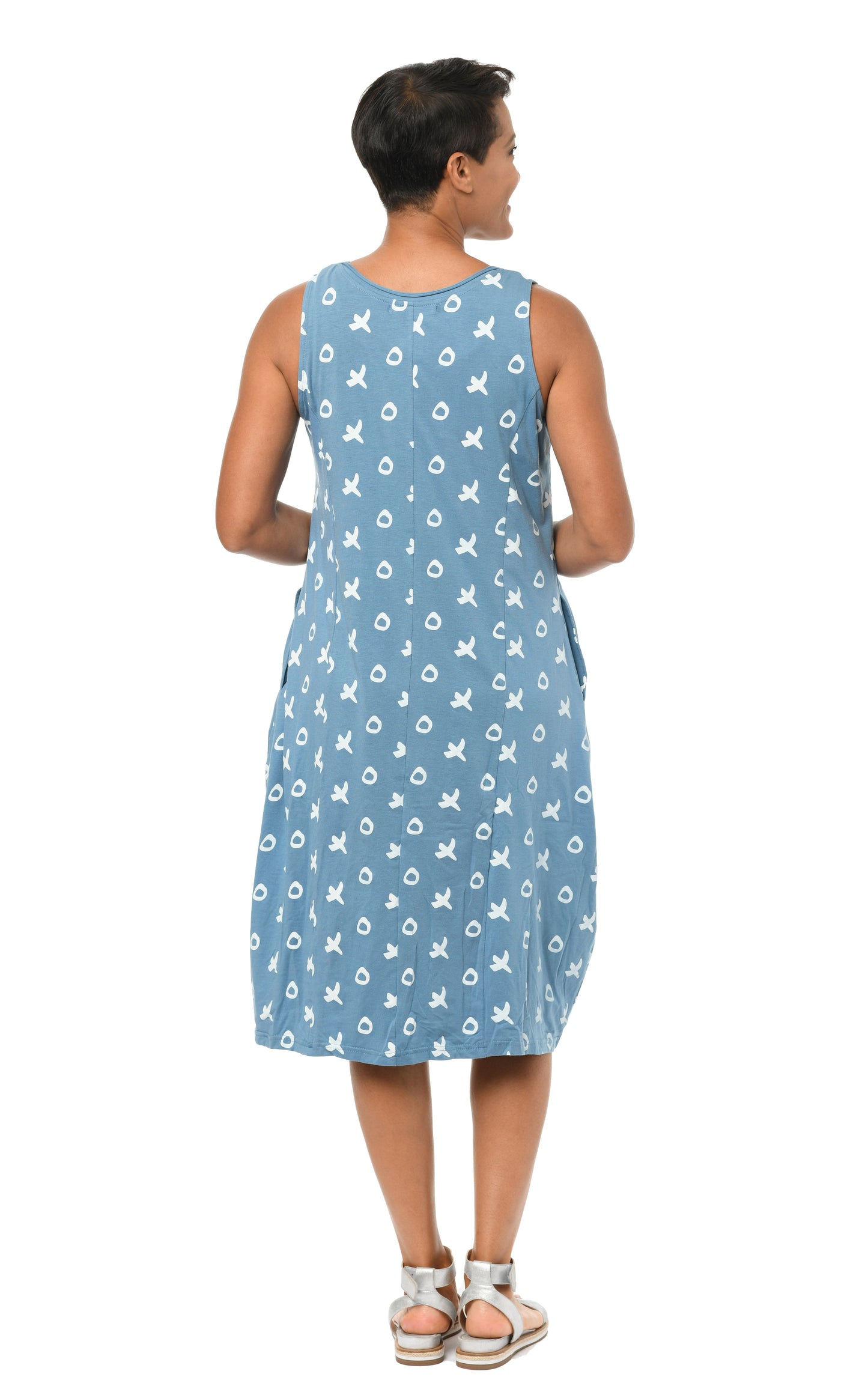 FINAL SALE SDM352 Laurel Dress in Spa Blue XO*