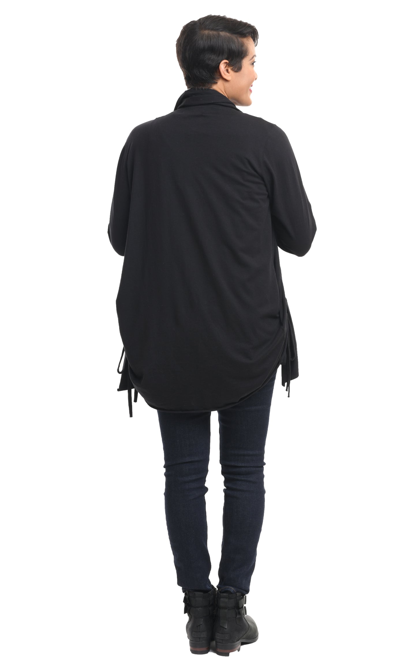 FINAL SALE SDM616 Ryder Cardigan in Black by Snapdragon & Twig*