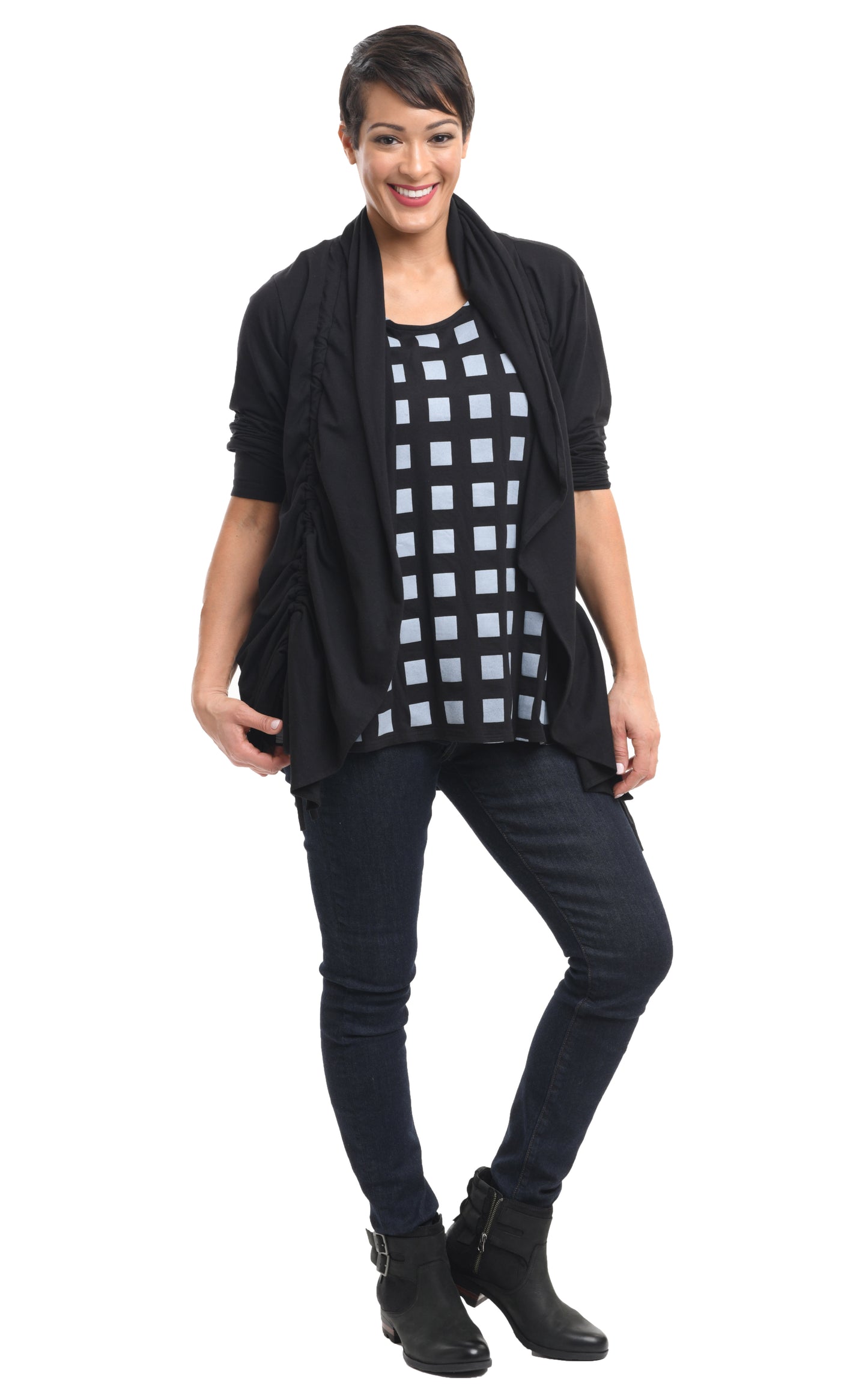 FINAL SALE SDM616 Ryder Cardigan in Black by Snapdragon & Twig*