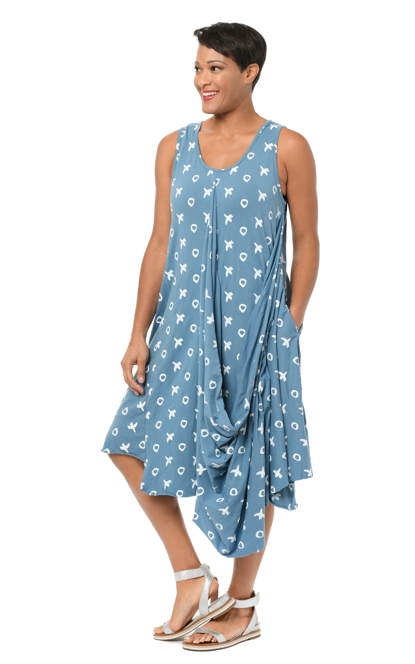 FINAL SALE SDM624 Angelina Dress in Spa Blue XO*