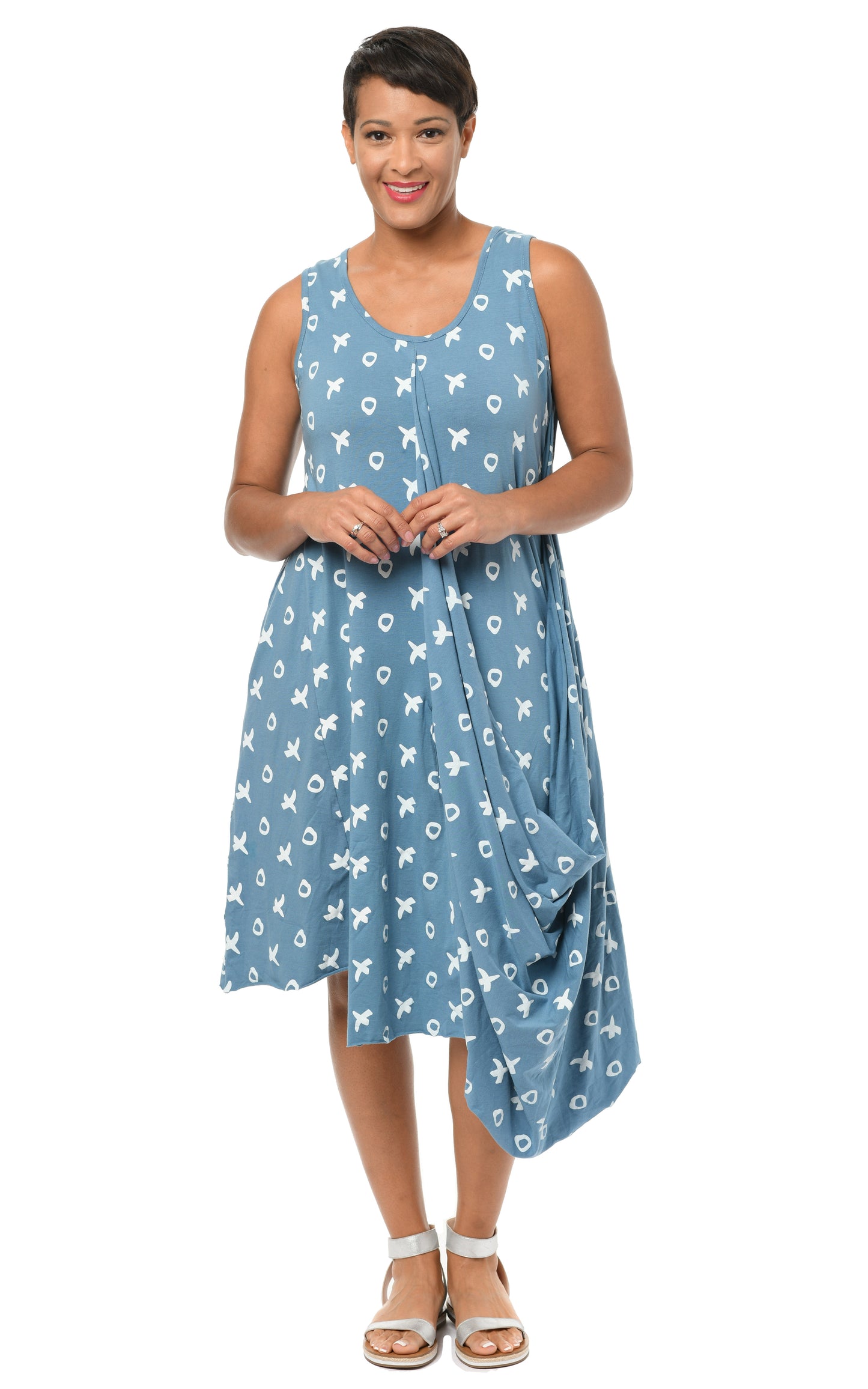 FINAL SALE SDM624 Angelina Dress in Spa Blue XO*