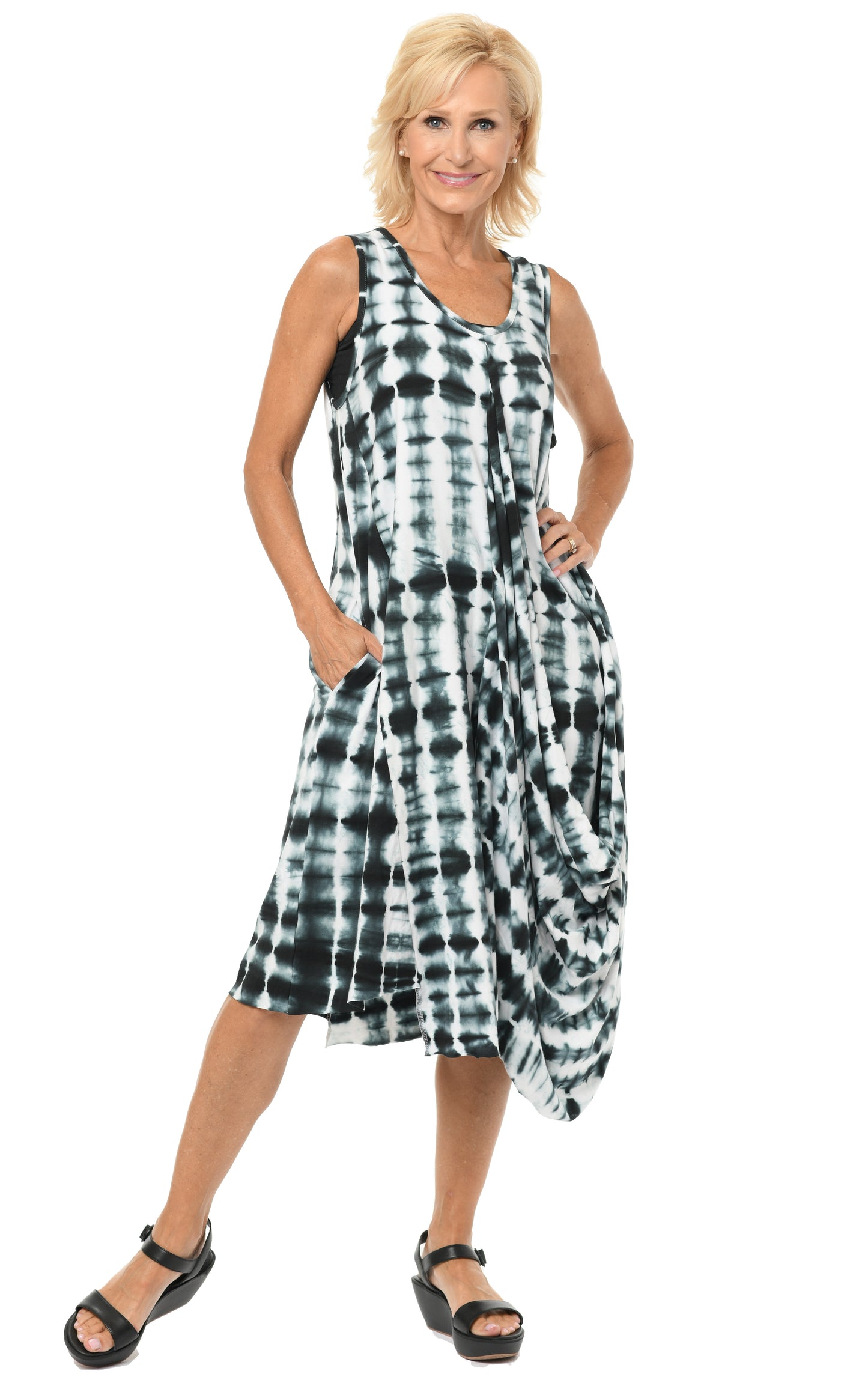 FINAL SALE SDM624 Angelina Dress in Thunder*