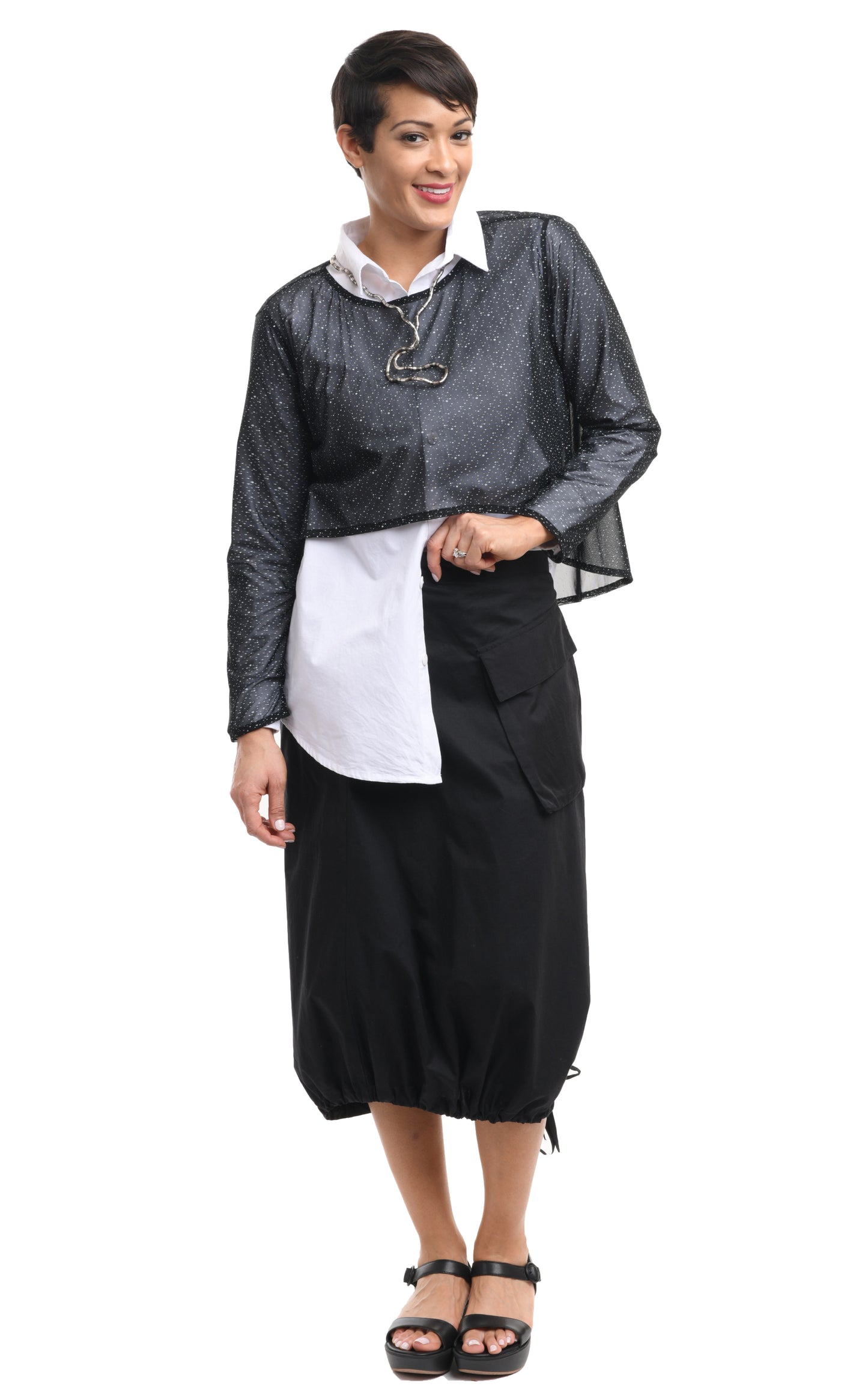 FINAL SALE SDC629 Alberta Skirt in Black*