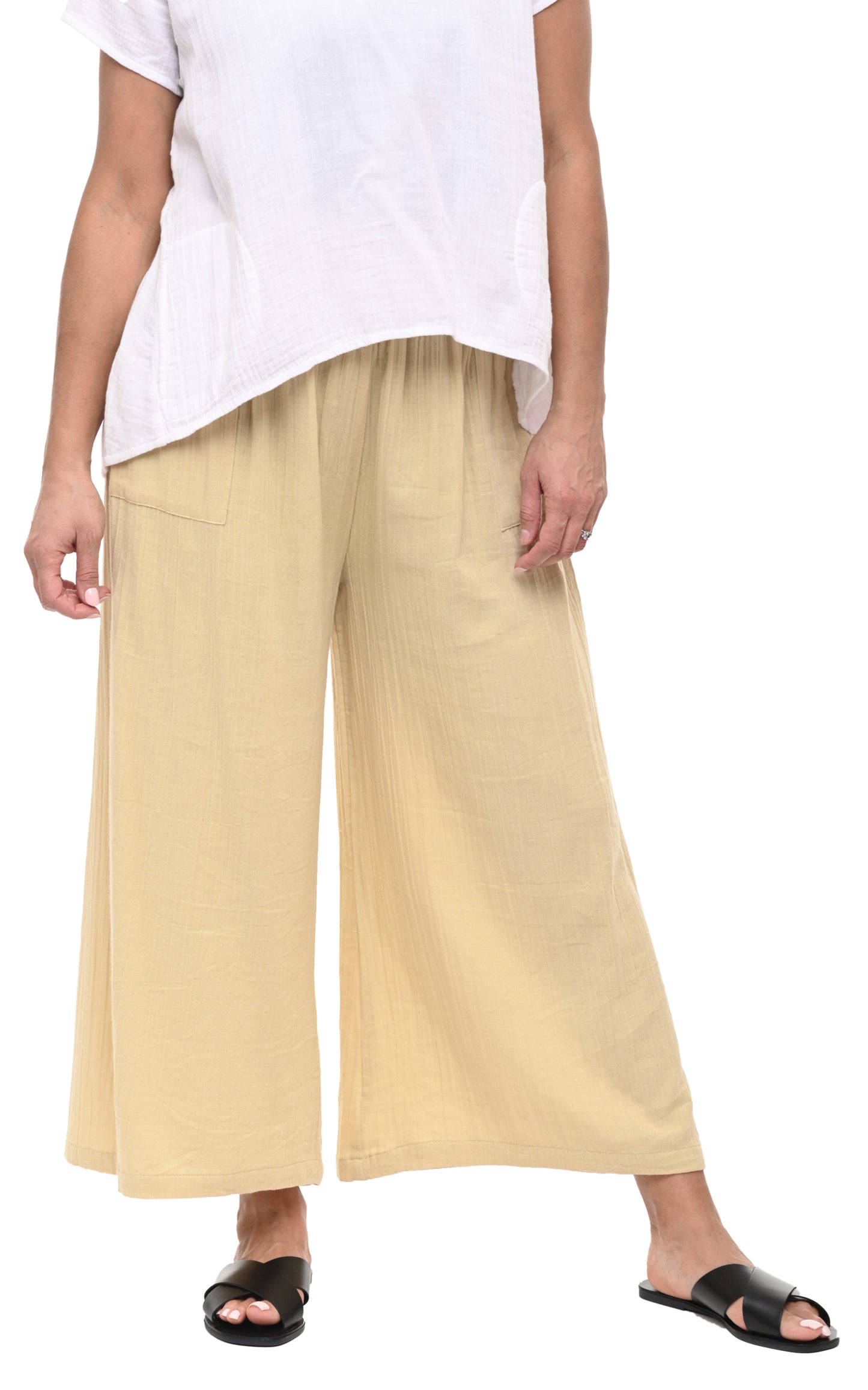 FINAL SALE VCG115 Palazzo Pant in Saffron*