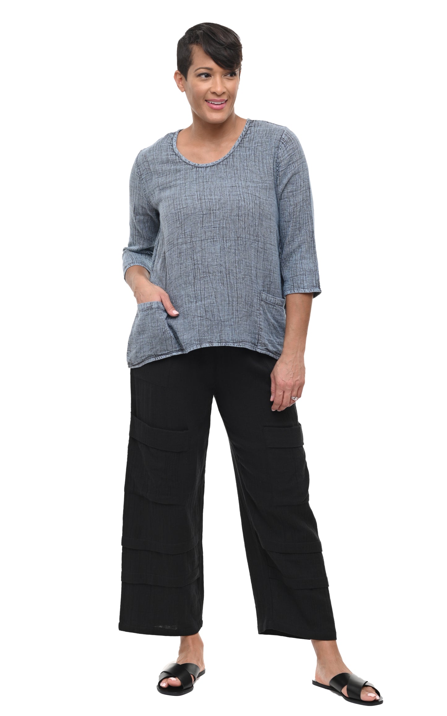 FINAL SALE VCG143 Metro Pant in Black*