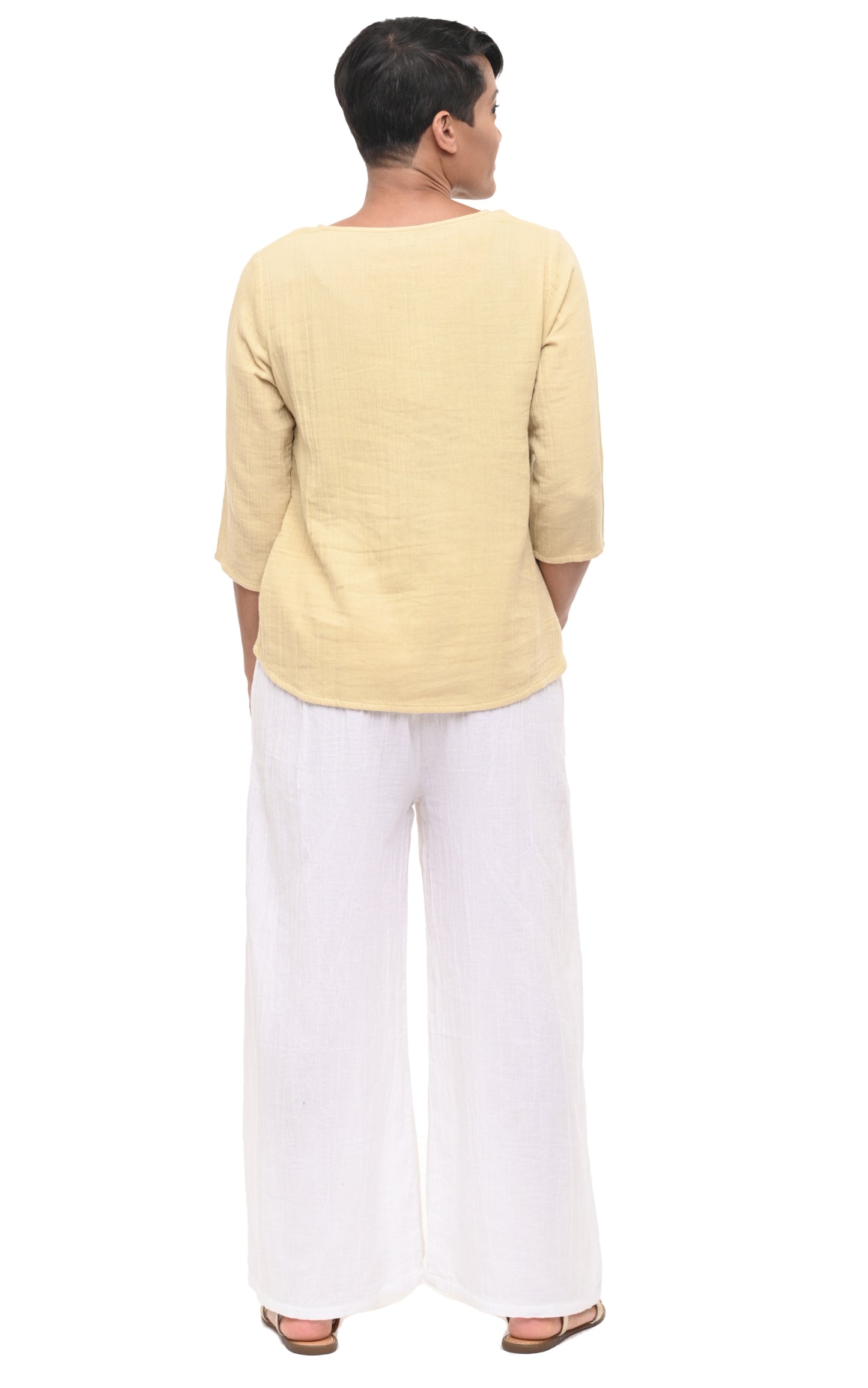 FINAL SALE VCG365 Olga Top in Saffron*