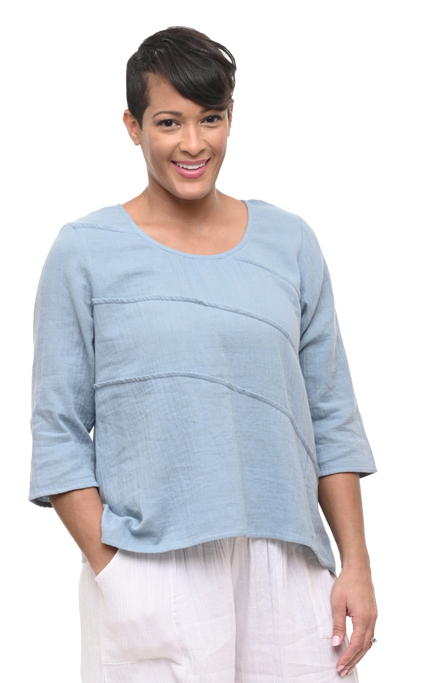 FINAL SALE VCG431 Adeline Pullover Top in Abyss*