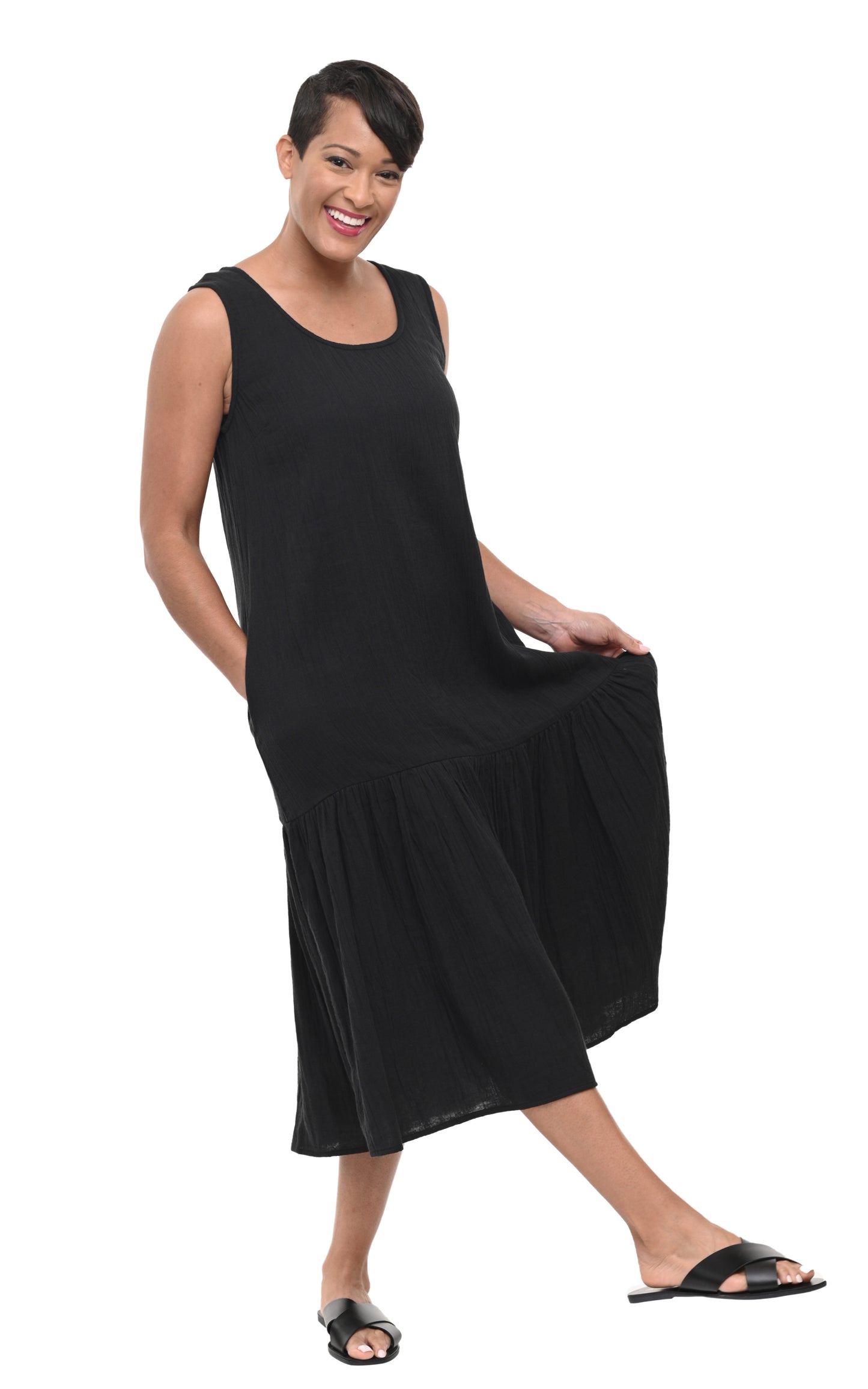 FINAL SALE VCG492 Yvette Dress in Black*