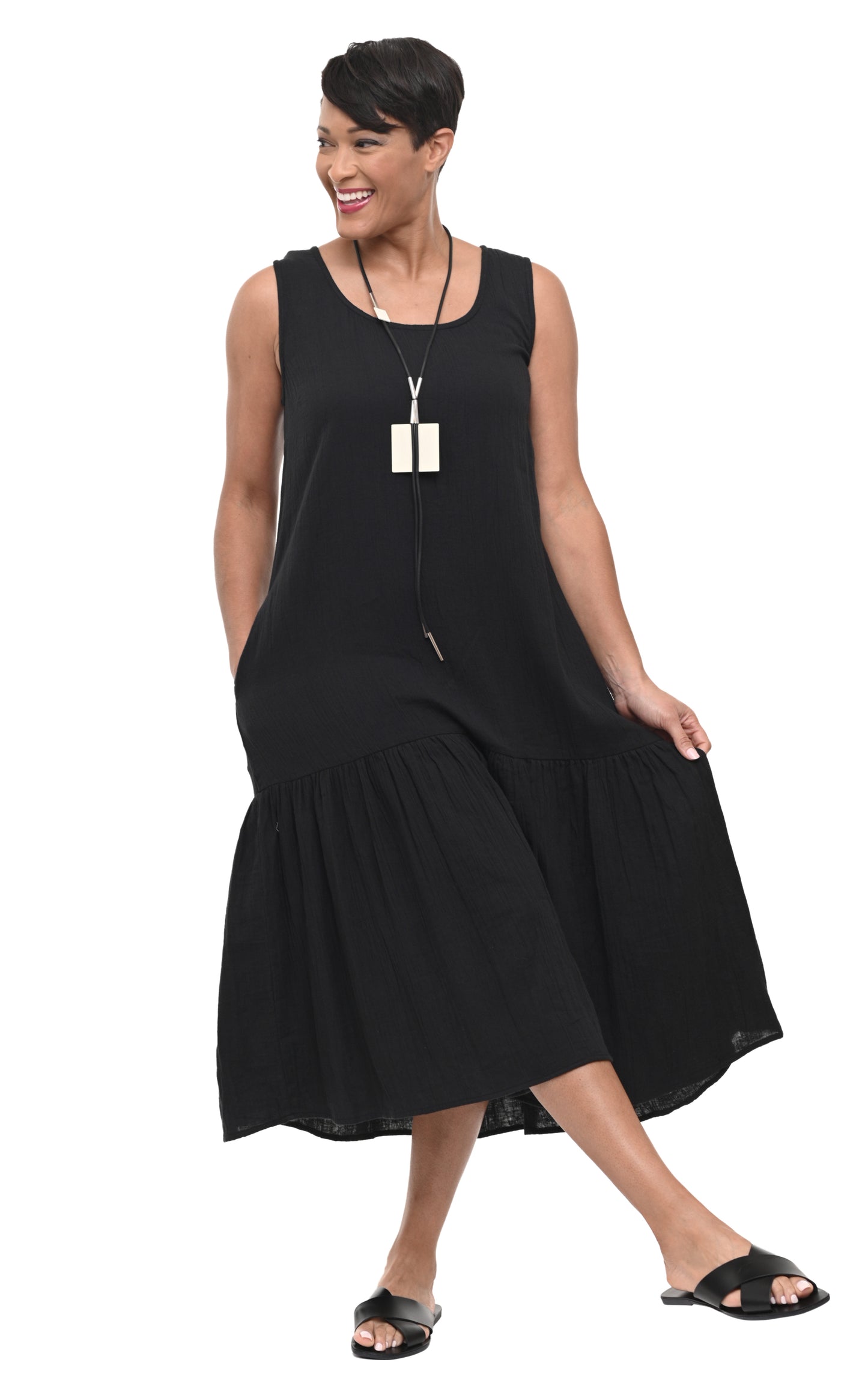 FINAL SALE VCG492 Yvette Dress in Black*