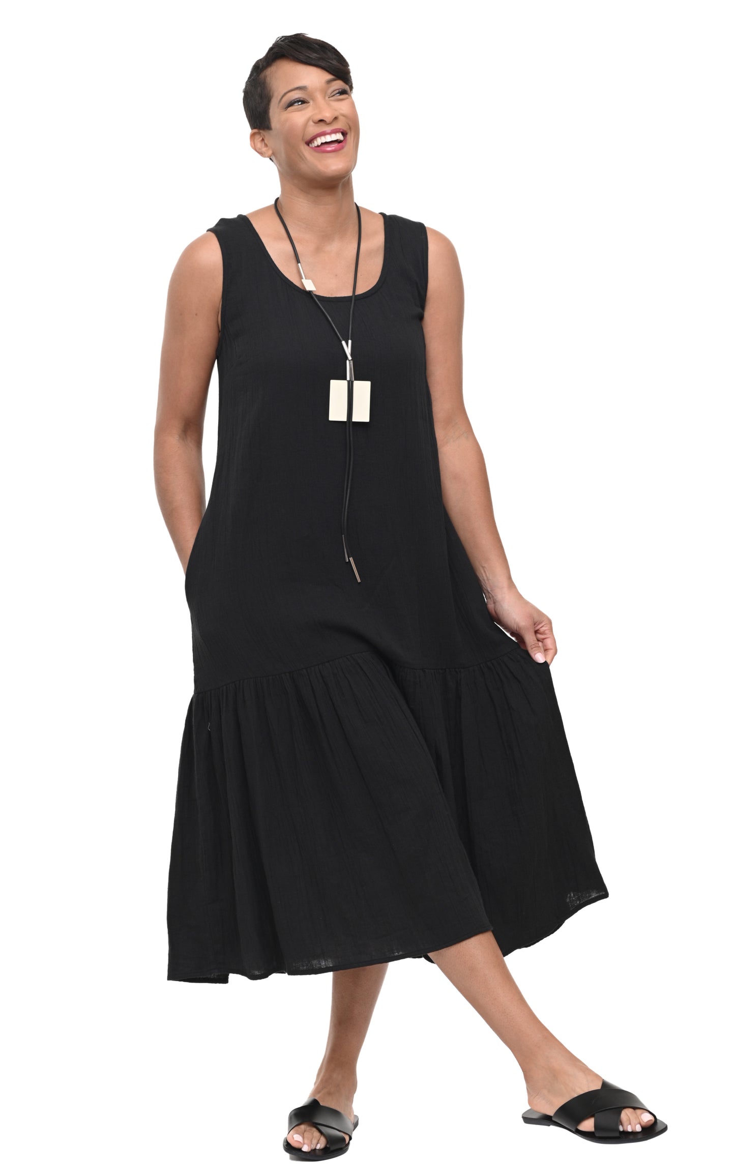 FINAL SALE VCG492 Yvette Dress in Black*