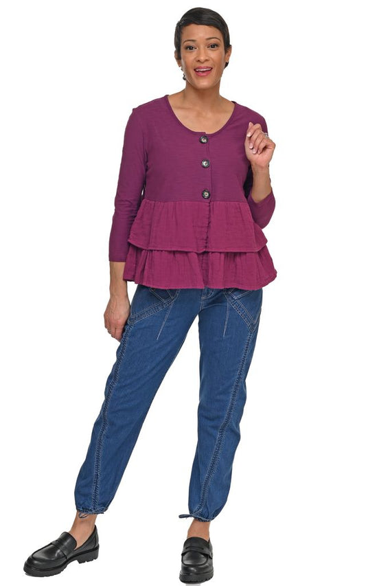 CS118 Cherub Cardigan in Mulberry*
