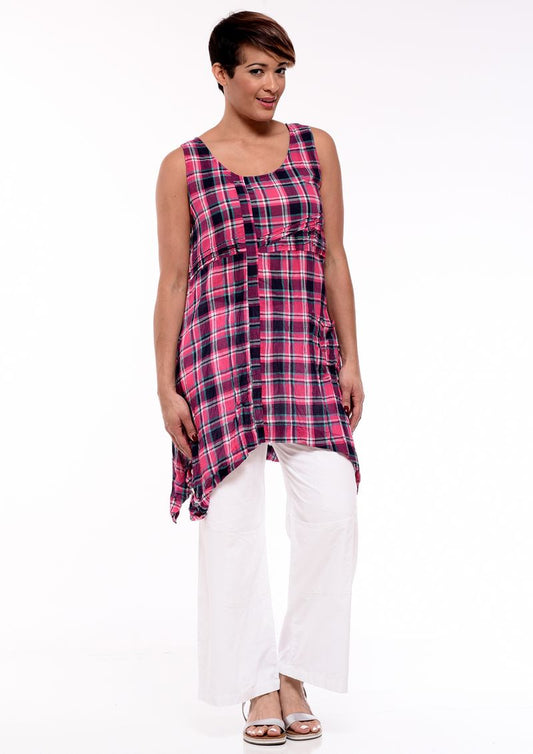 FINAL SALE CV144 Libby in Azalea Plaid*