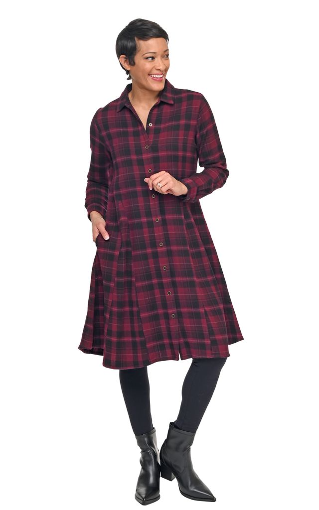 FINAL SALE CV1208 Sheridan Dress in Lucerne Flannel*