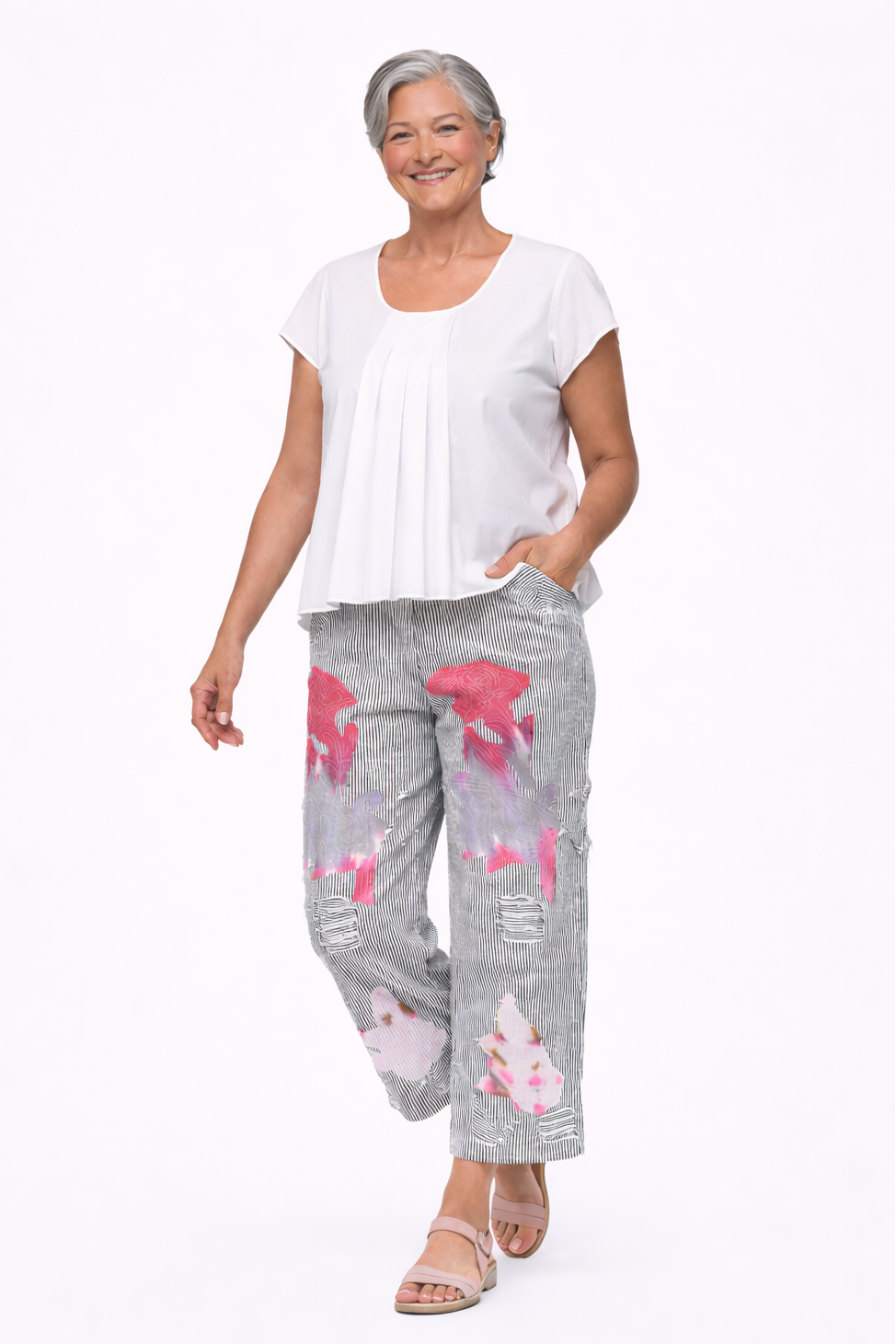 CV1014 Arabella Pant in Ticking*