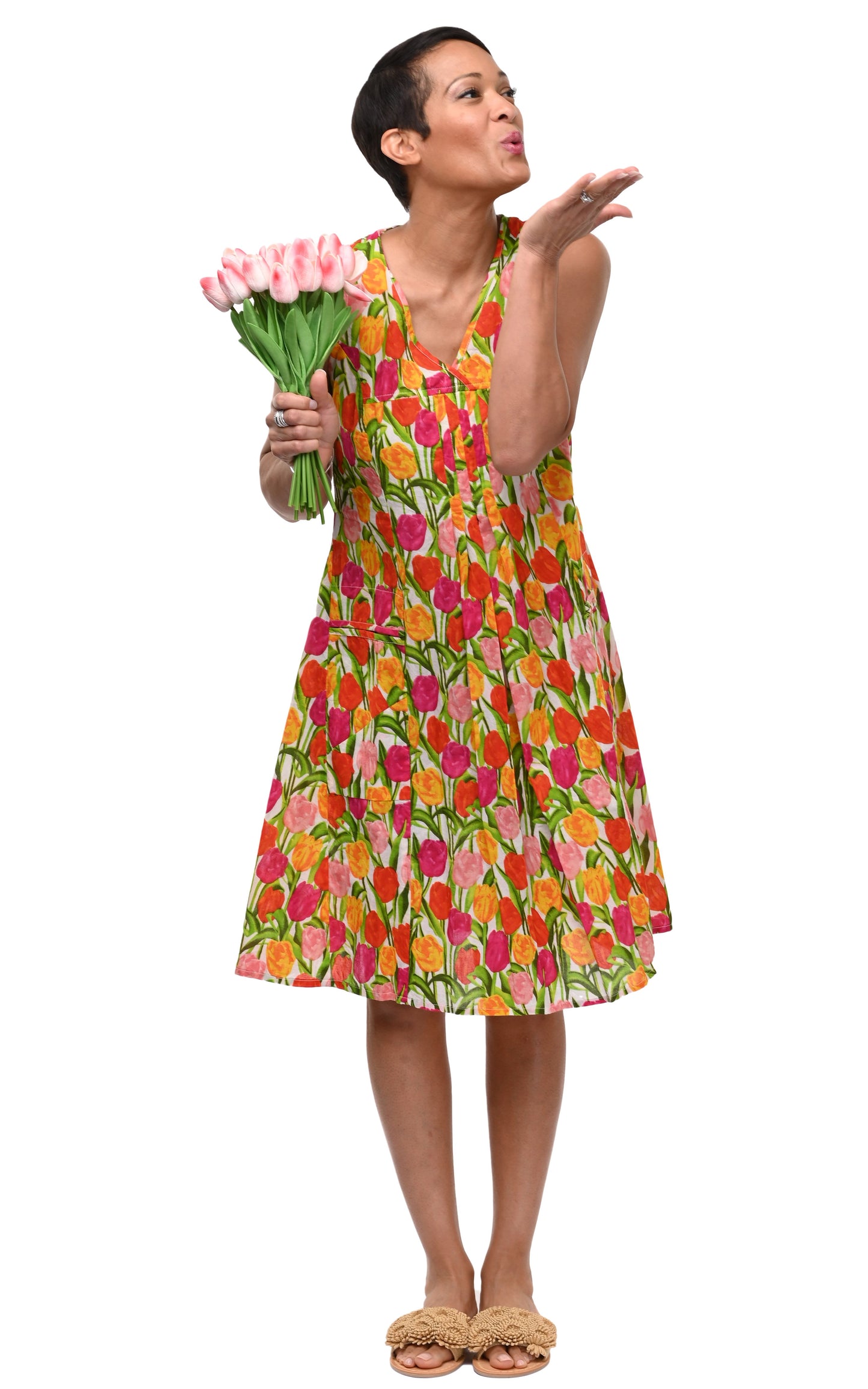 CV656 Poppie Dress in Tulips*