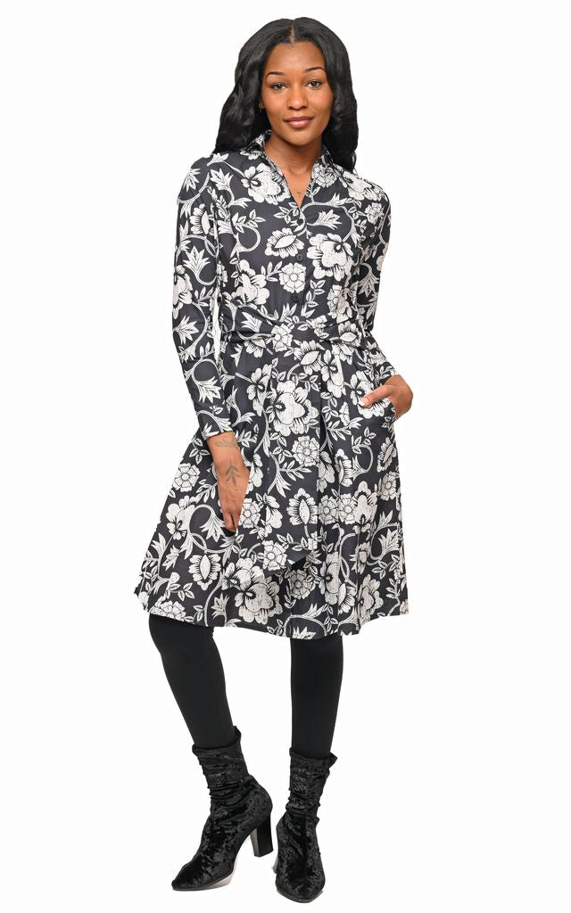 CV1223 Orchard Dress in Harvest Floral*