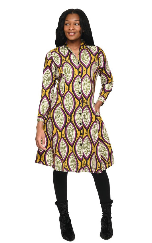 CV1223 Orchard Dress in Almonds
