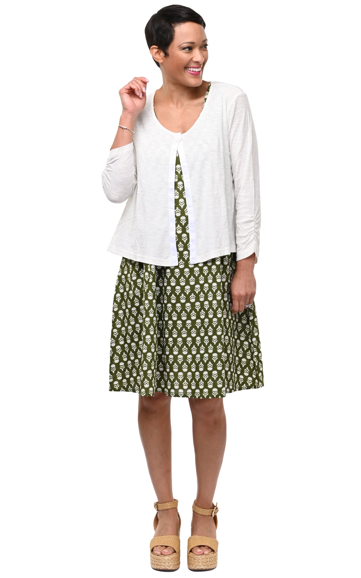FINAL SALE CV418 Myla Dress in Acorns*
