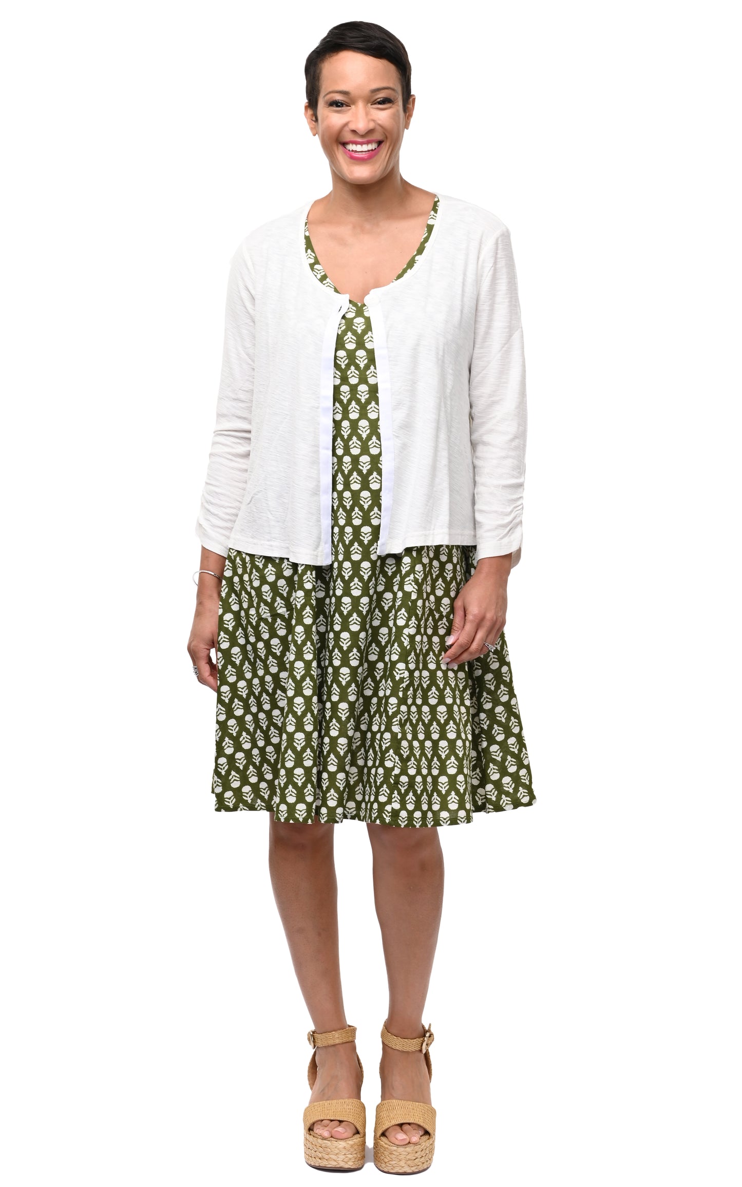 FINAL SALE CV418 Myla Dress in Acorns*