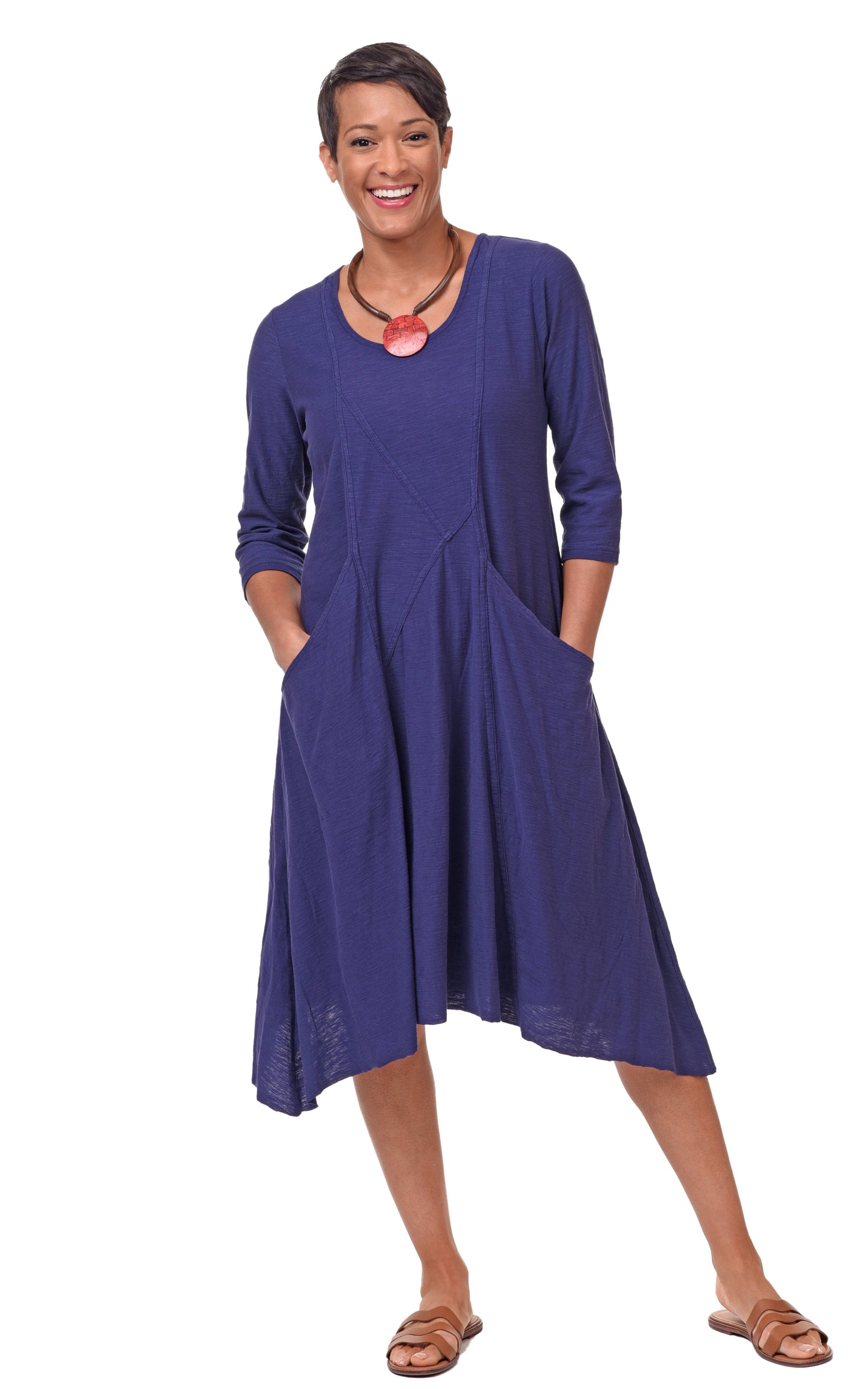 FINAL SALE CS109 Emily Dress in Navy*