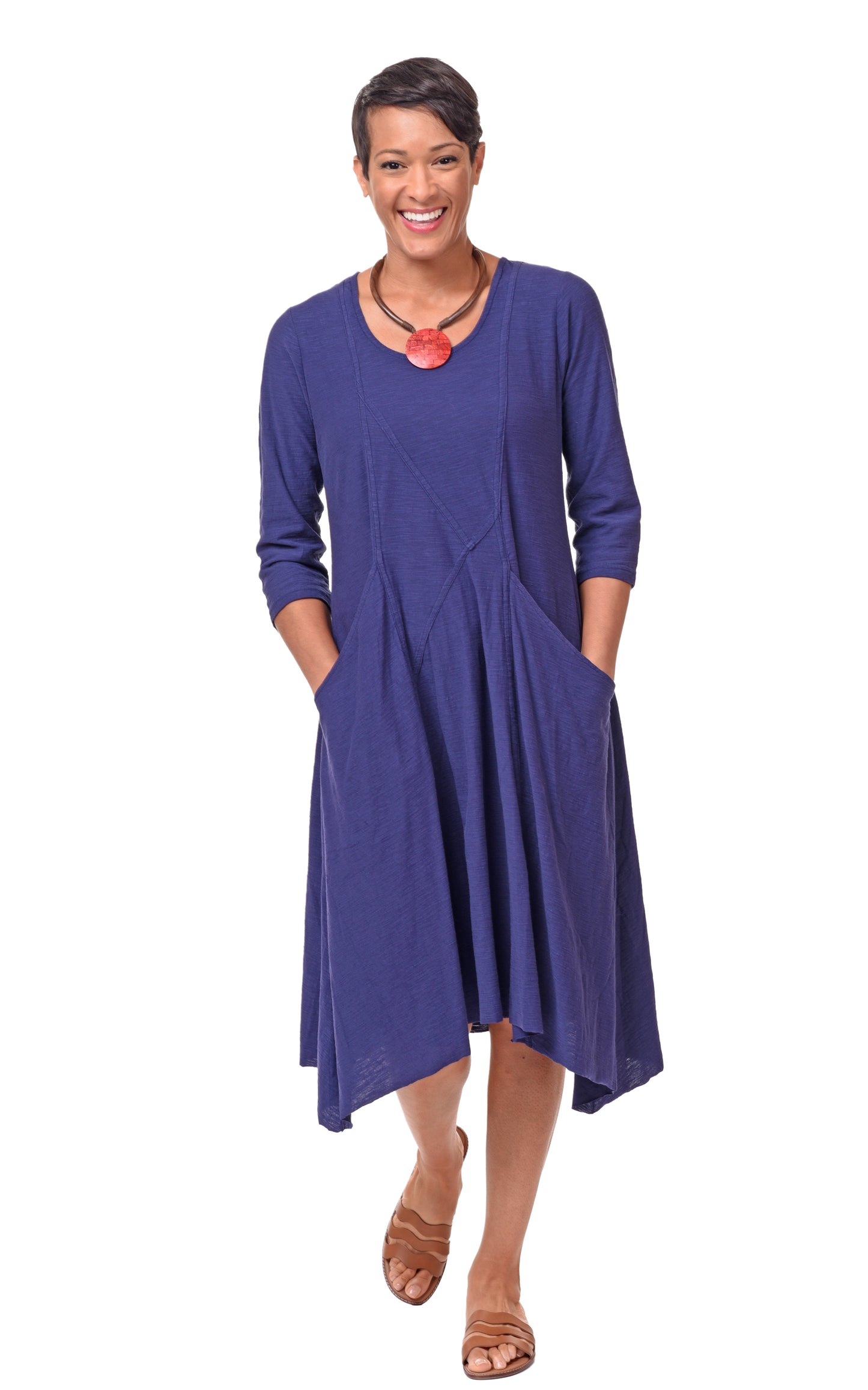 FINAL SALE CS109 Emily Dress in Navy*