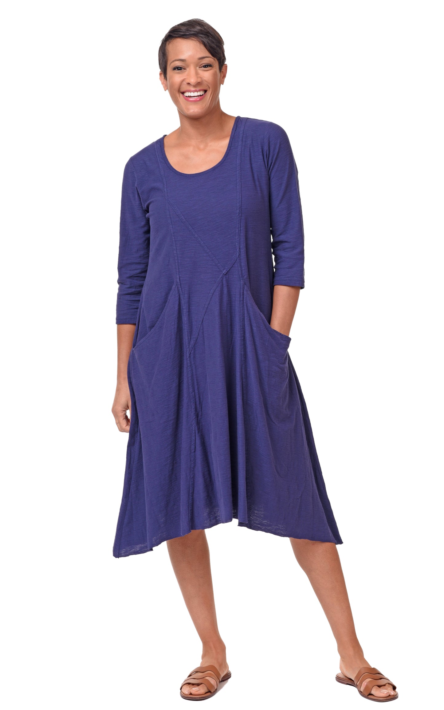 FINAL SALE CS109 Emily Dress in Navy*