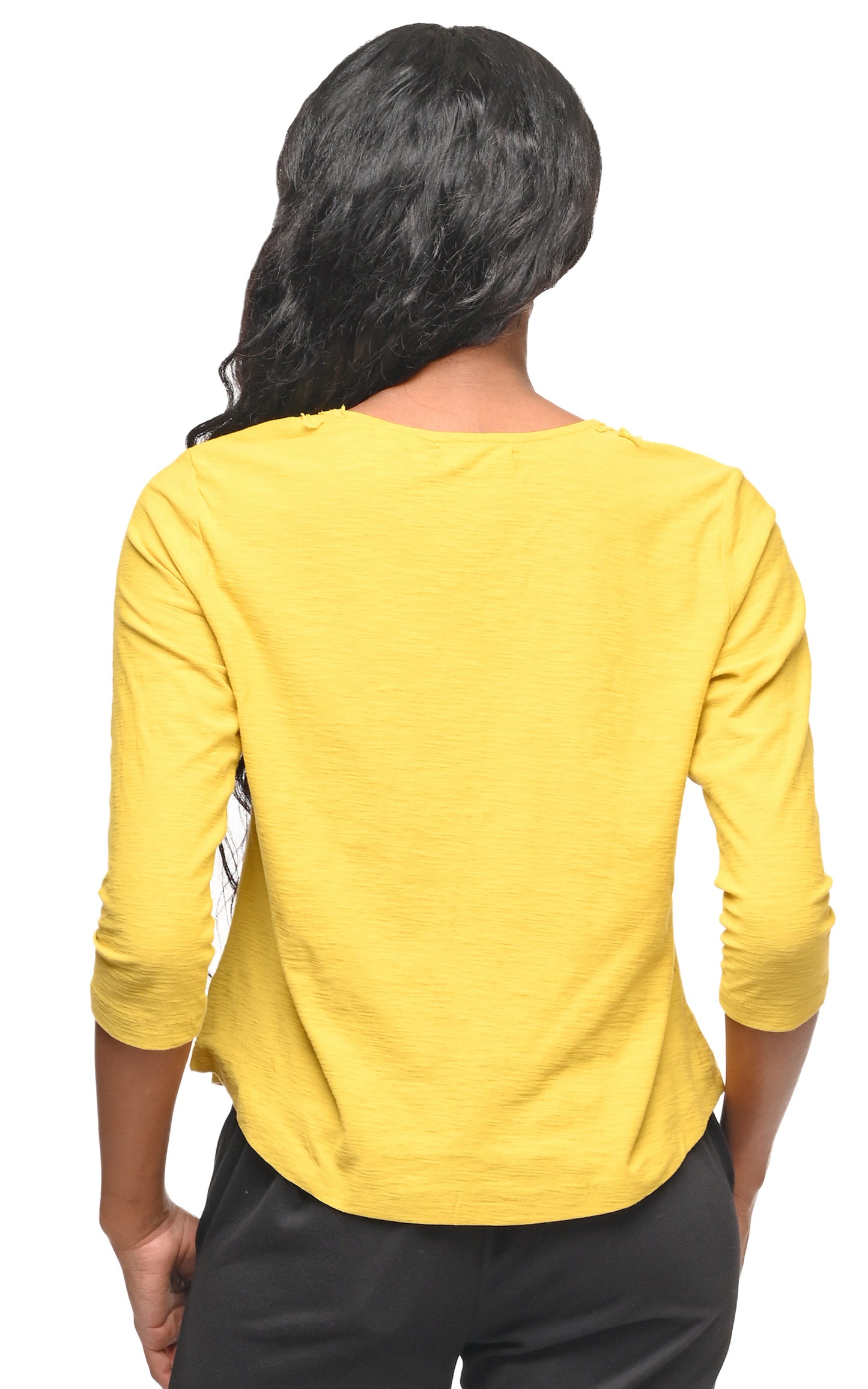 CS123 Bowen Top in Oil Yellow*