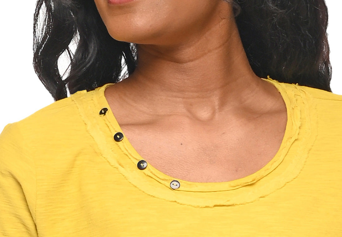 CS123 Bowen Top in Oil Yellow*