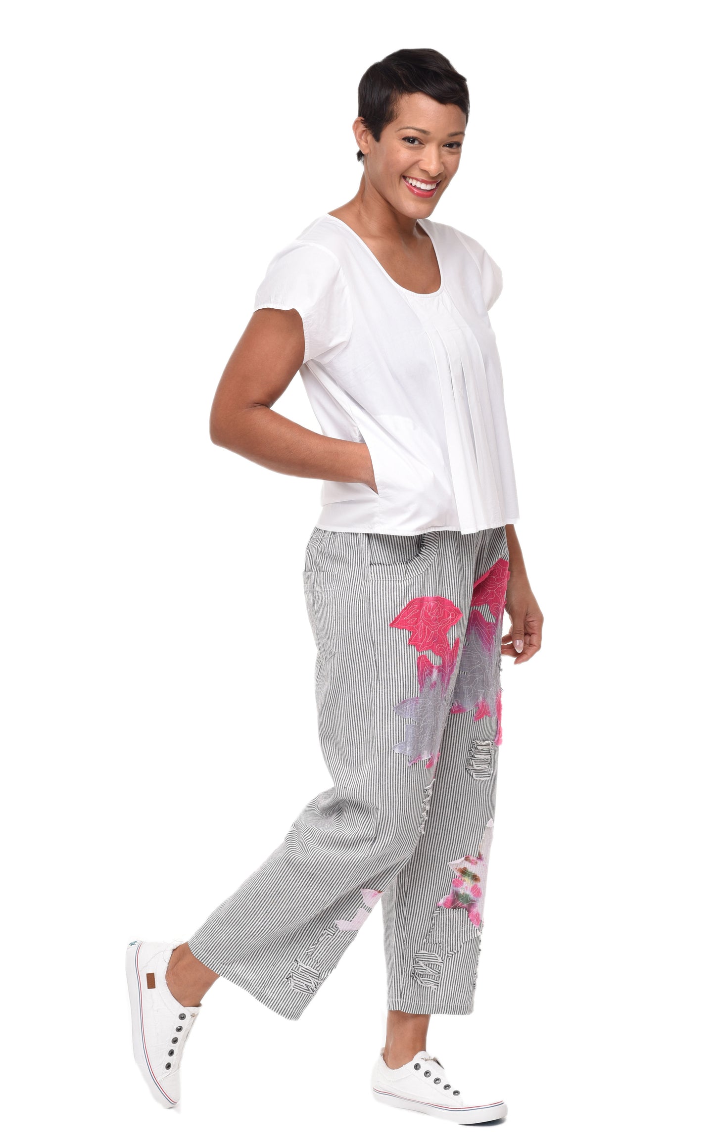 CV1014 Arabella Pant in Ticking*