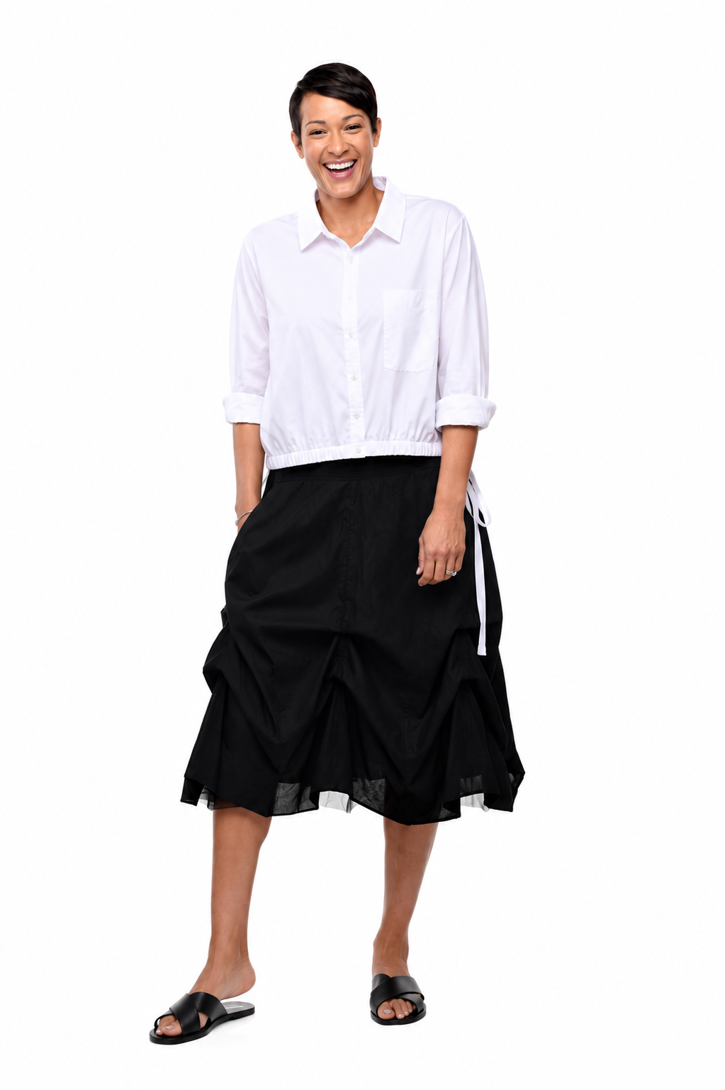 FINAL SALE CV1031 Petra Skirt in Black*