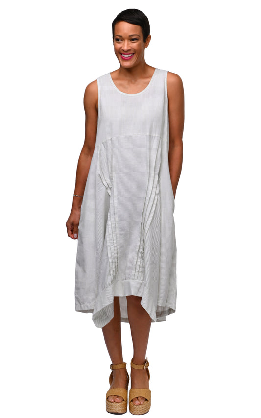 CV1069 Lennon Dress in Sage Stripe*