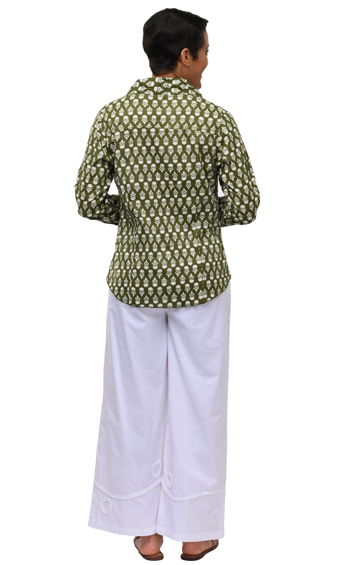 CV1087 Gretchen Button Down in Acorns*