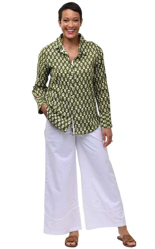 CV1087 Gretchen Button Down in Acorns*