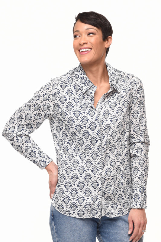 CV1087 Gretchen Button Down in Palms