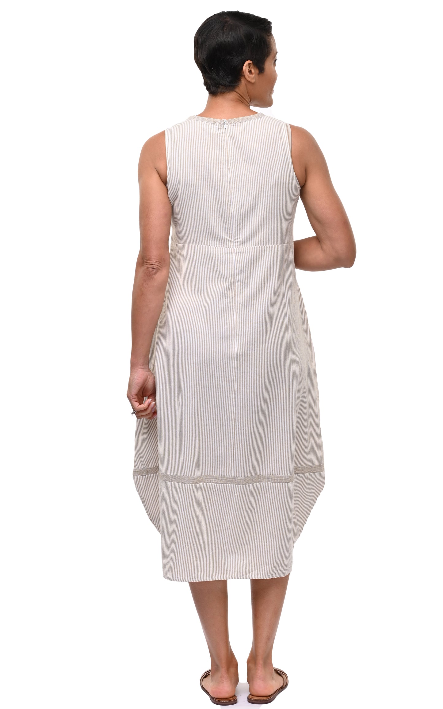 CV1088 Patton Dress in Crockery Stripe*