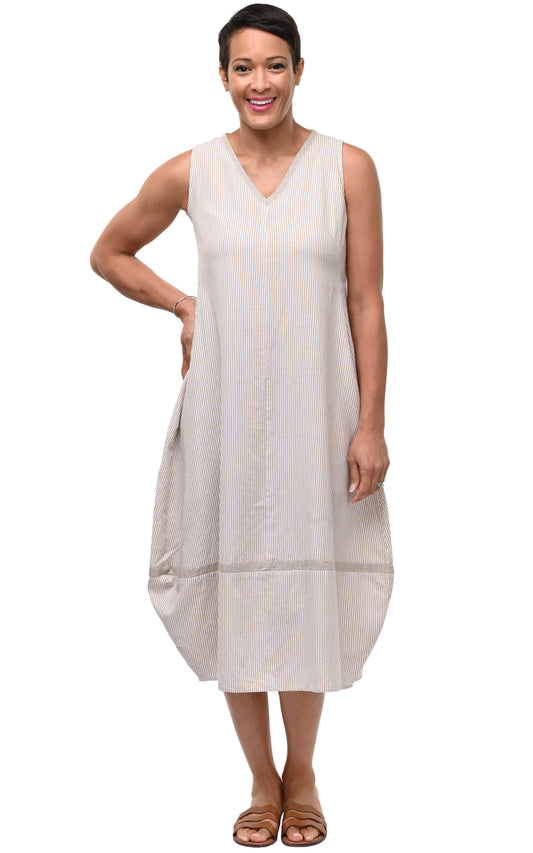 CV1088 Patton Dress in Crockery Stripe*