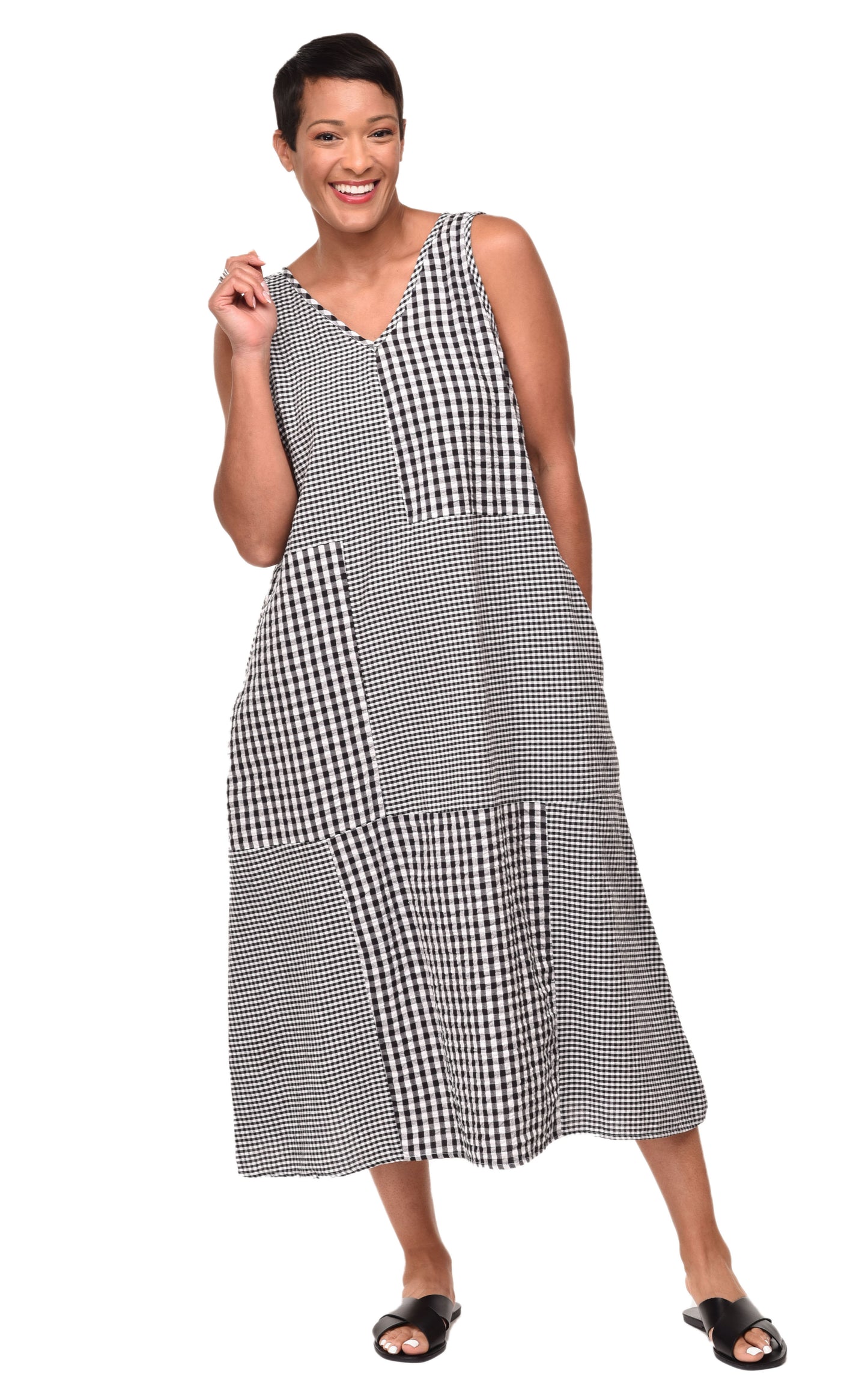 FINAL SALE CV1100 Bridgit Dress in Indy Stripes*