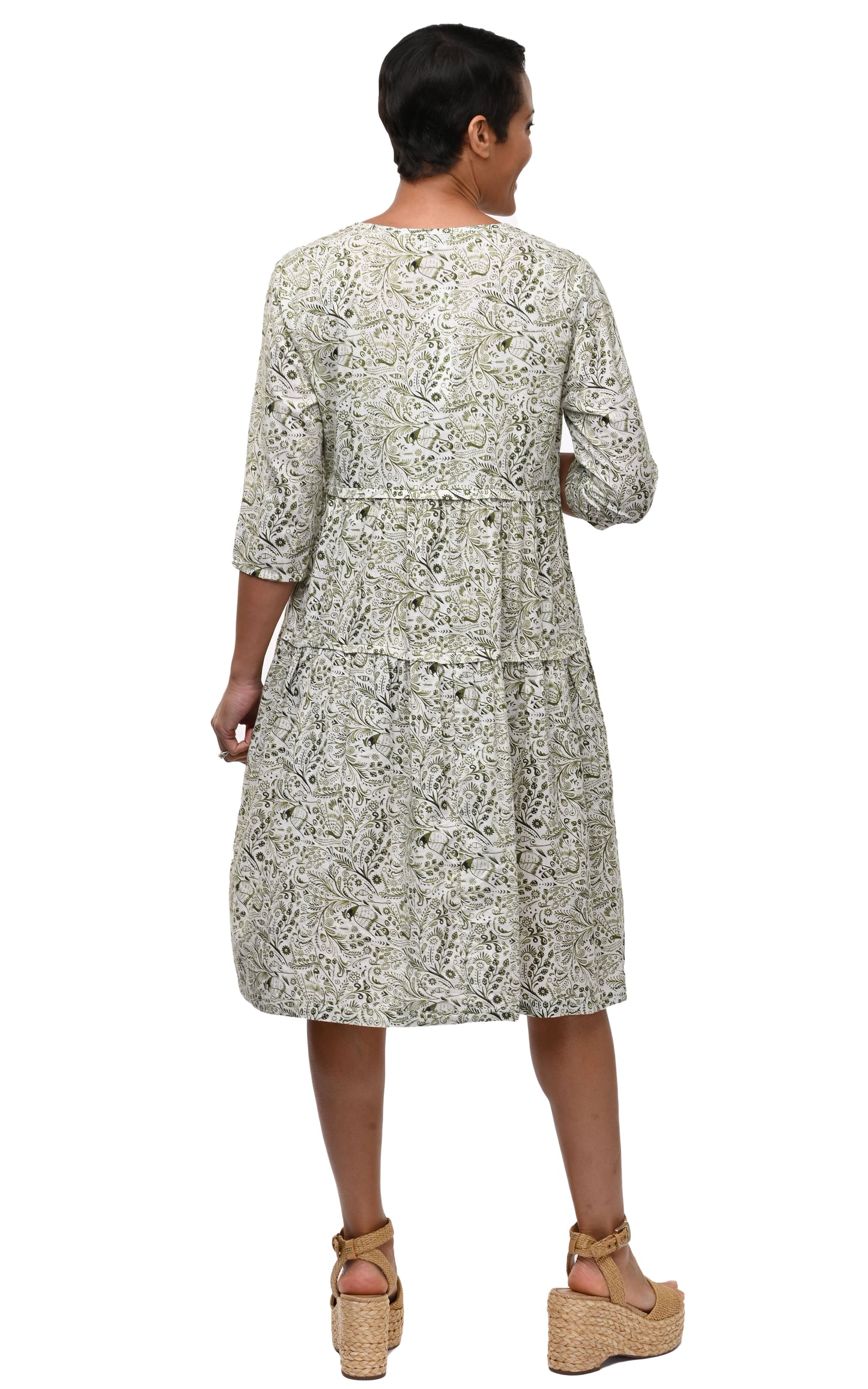 FINAL SALE CV1109 Hayley Dress in Quails*