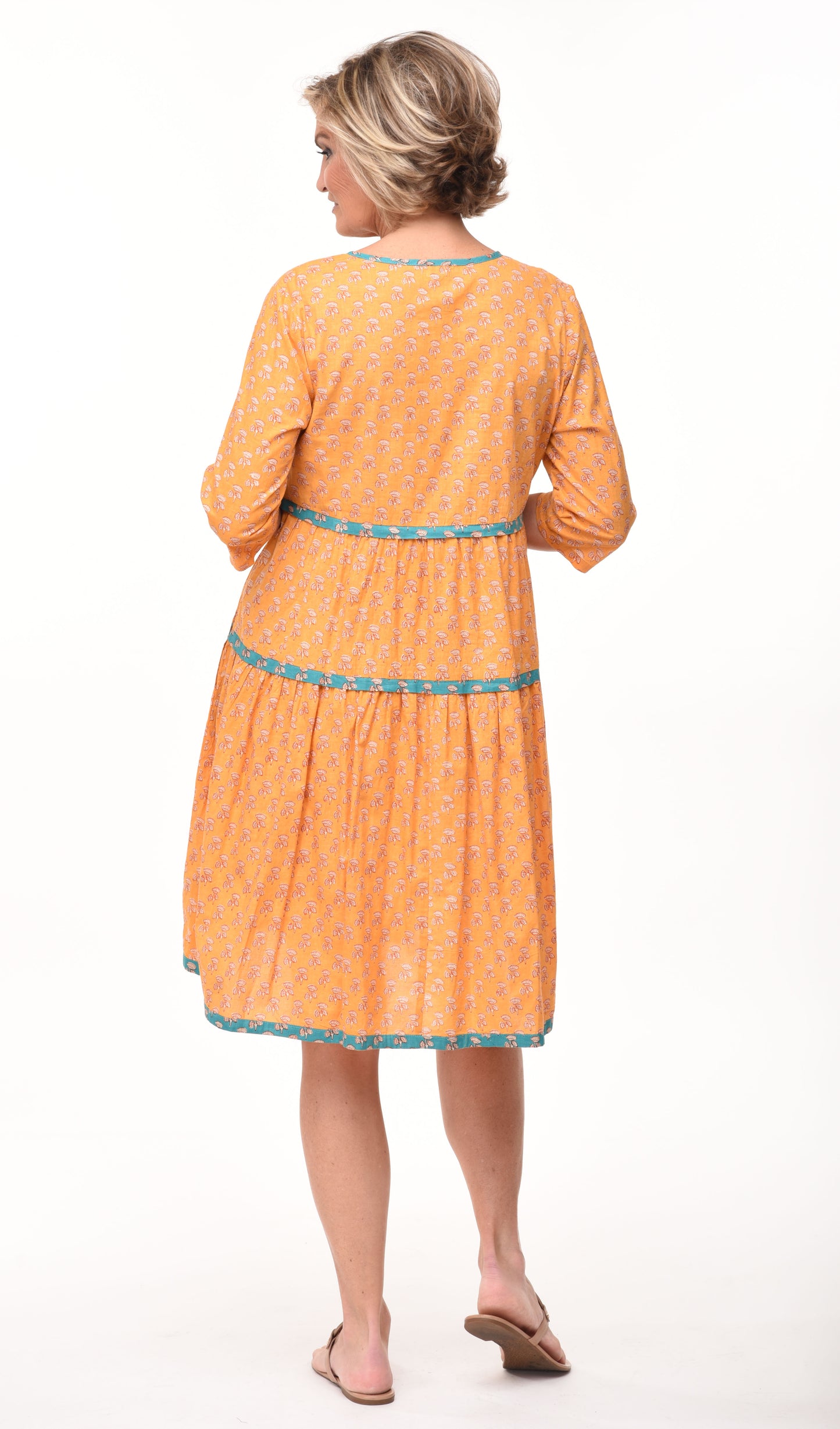 FINAL SALE CV1109 Hayley Dress in Saffron*